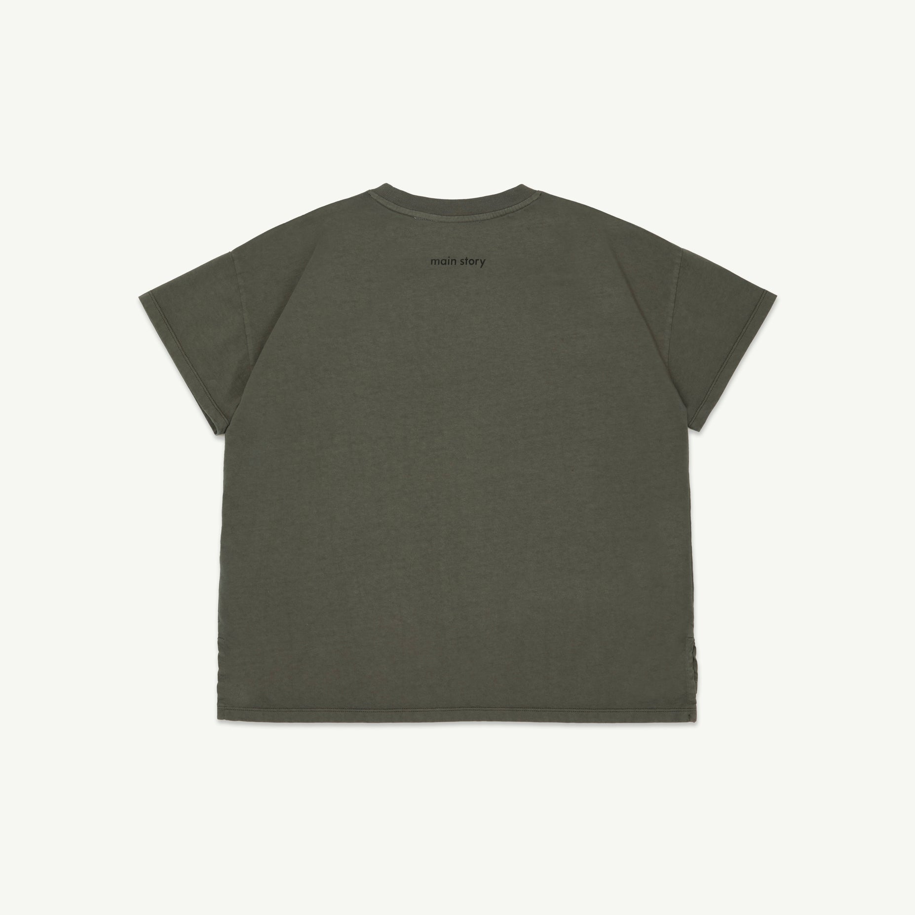 Boys & Girls Dark Green Printed Logo Cotton T-Shirt