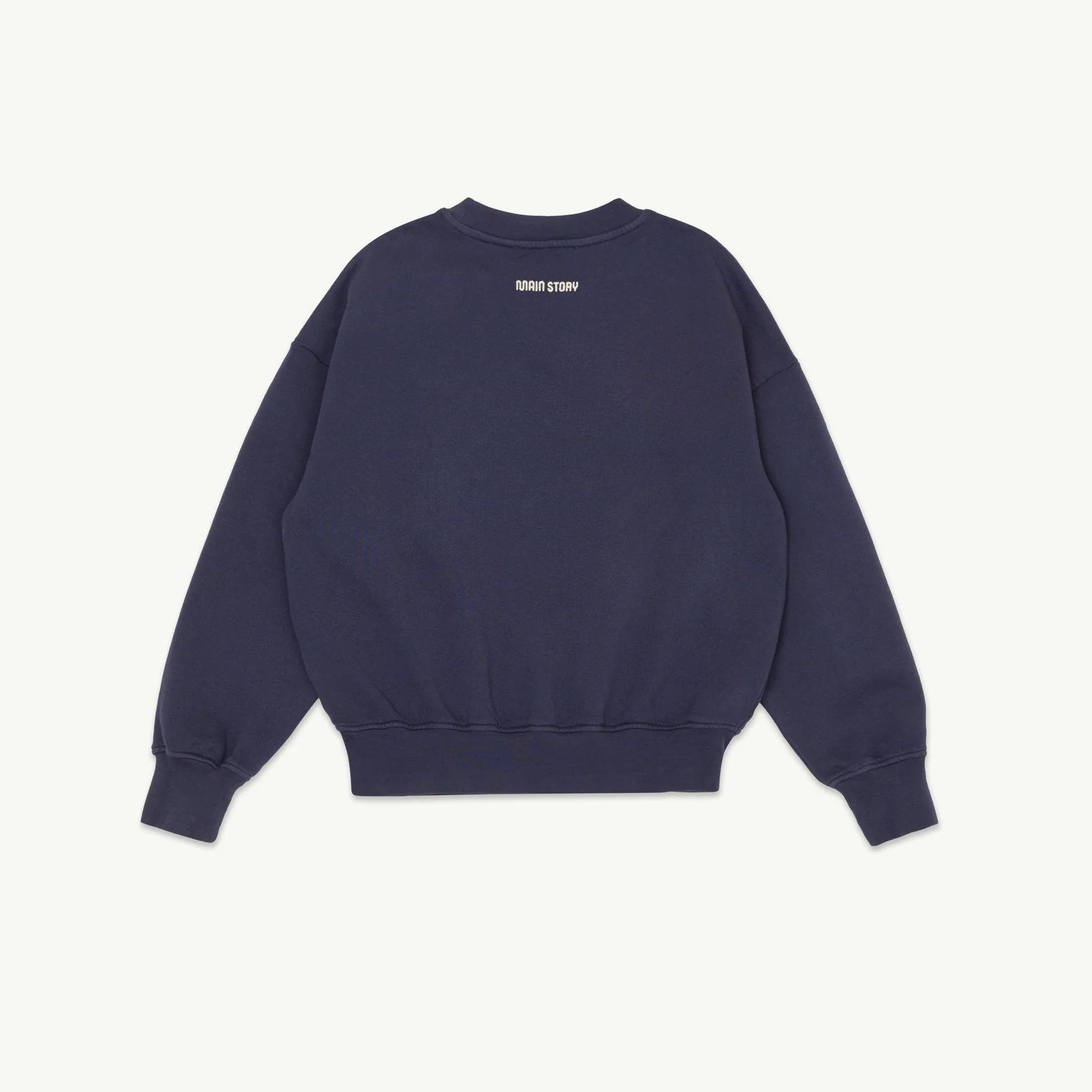 Boys & Girls Grey Blue Printed Cotton Sweatshirt