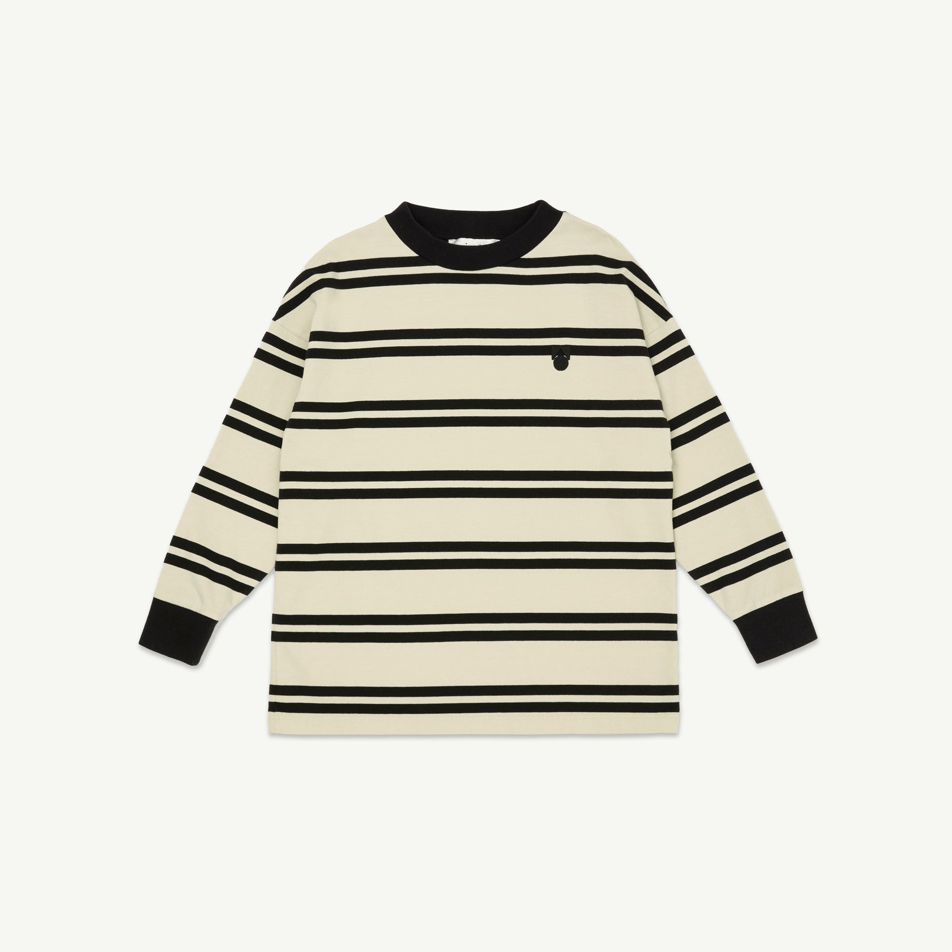 Boys & Girls Beige Stripes Cotton T-Shirt