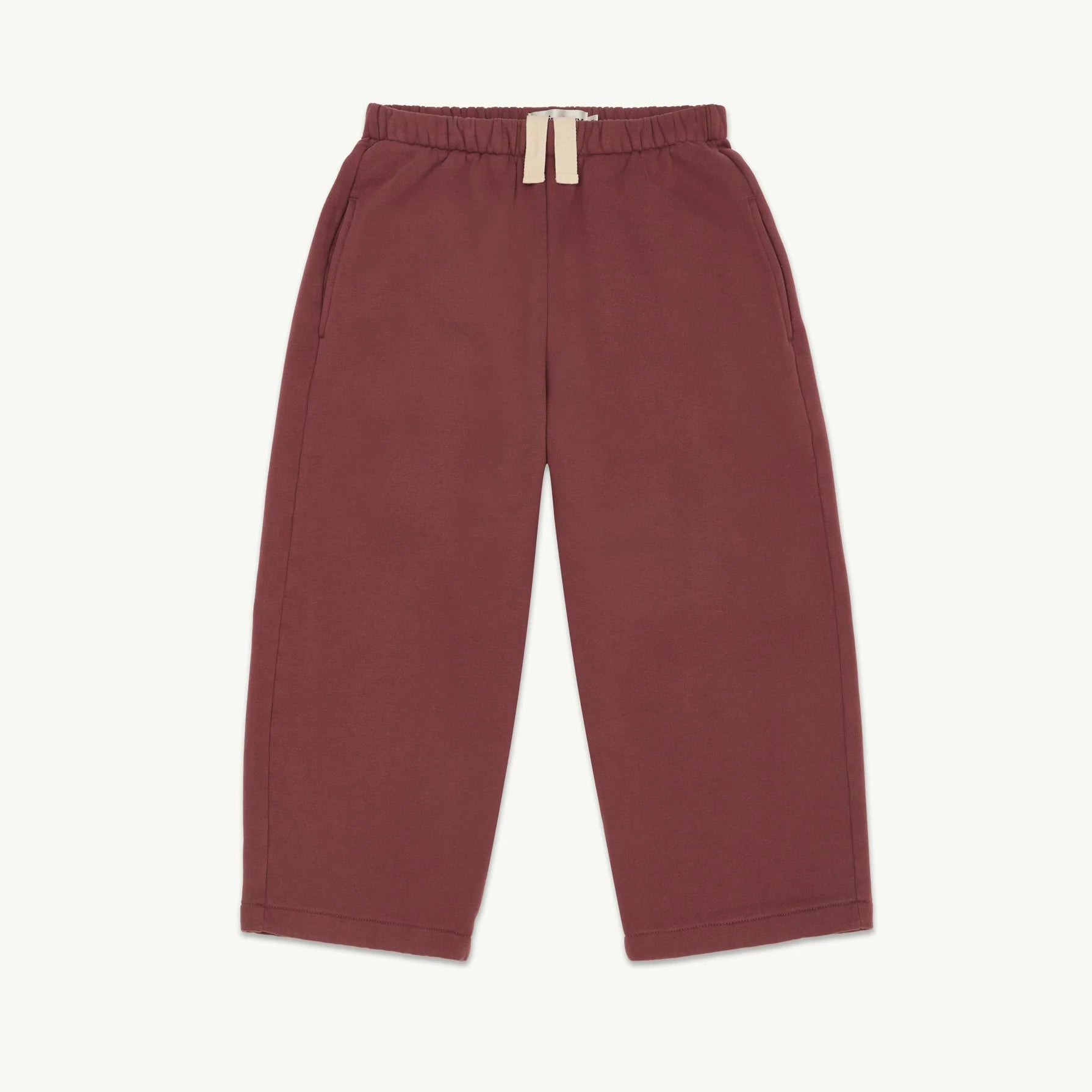 Boys & Girls Wine Red Cotton Trousers