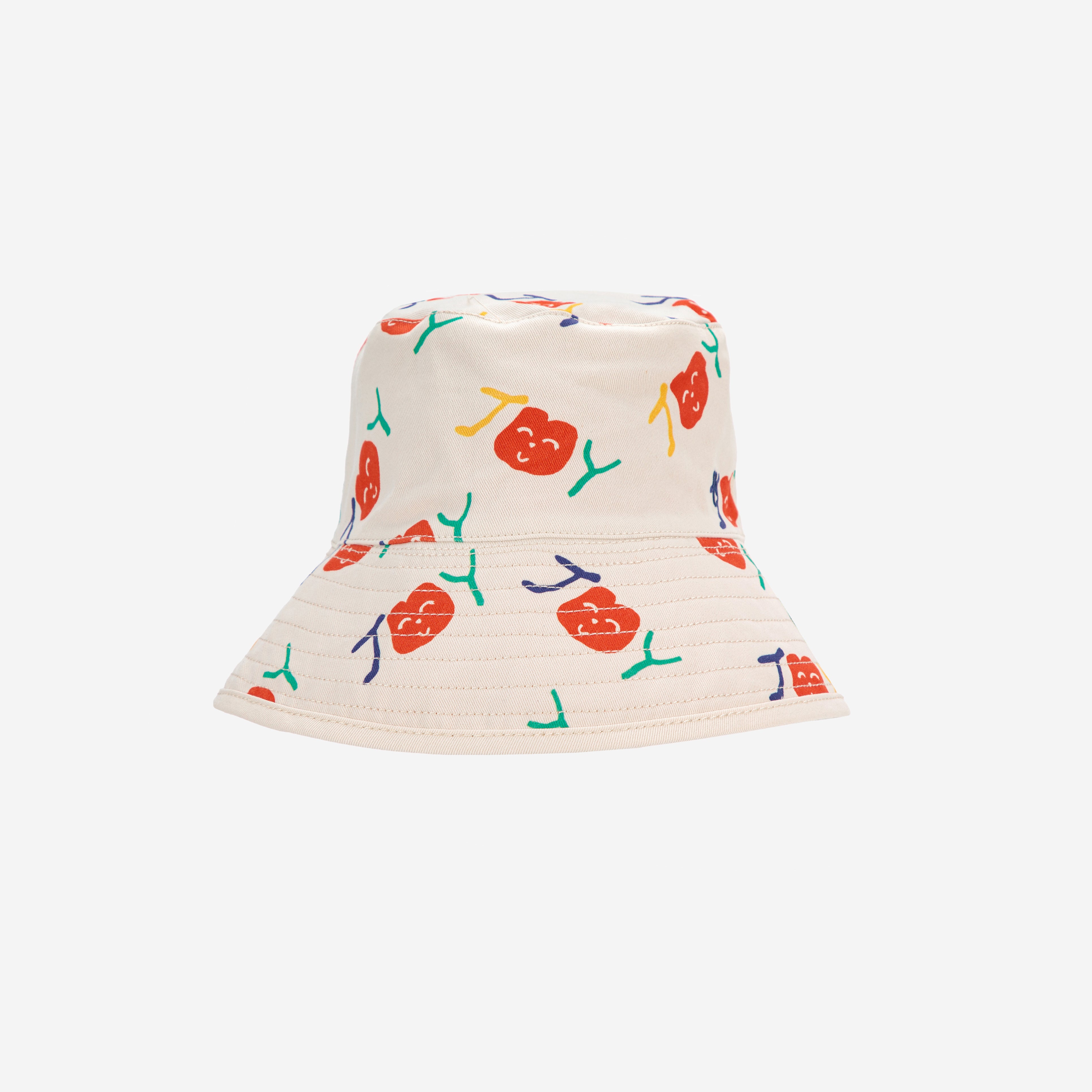 Boys & Girls Colorful Printed Logo Reversible Hat