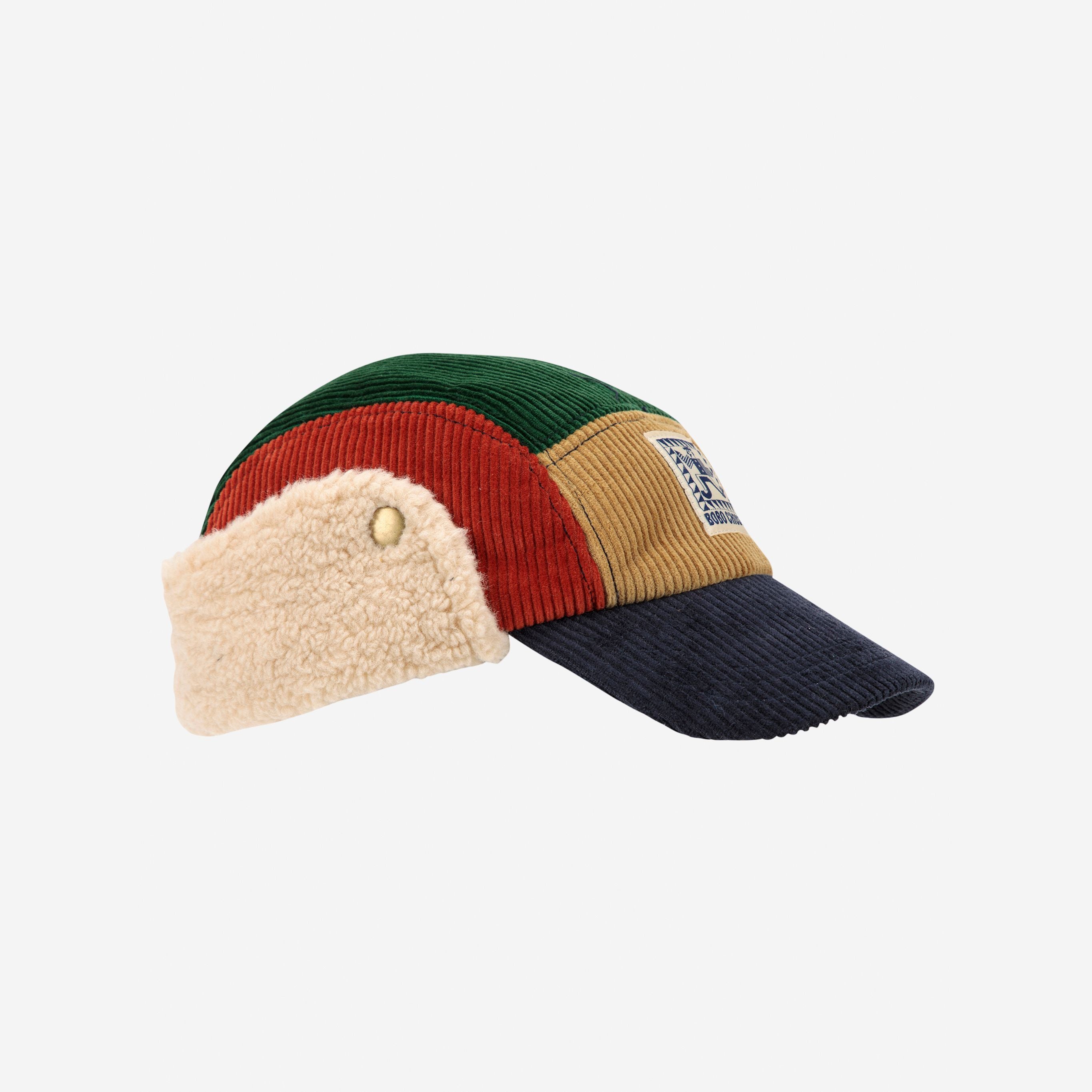 Boys Multicolor Corduroy Cap