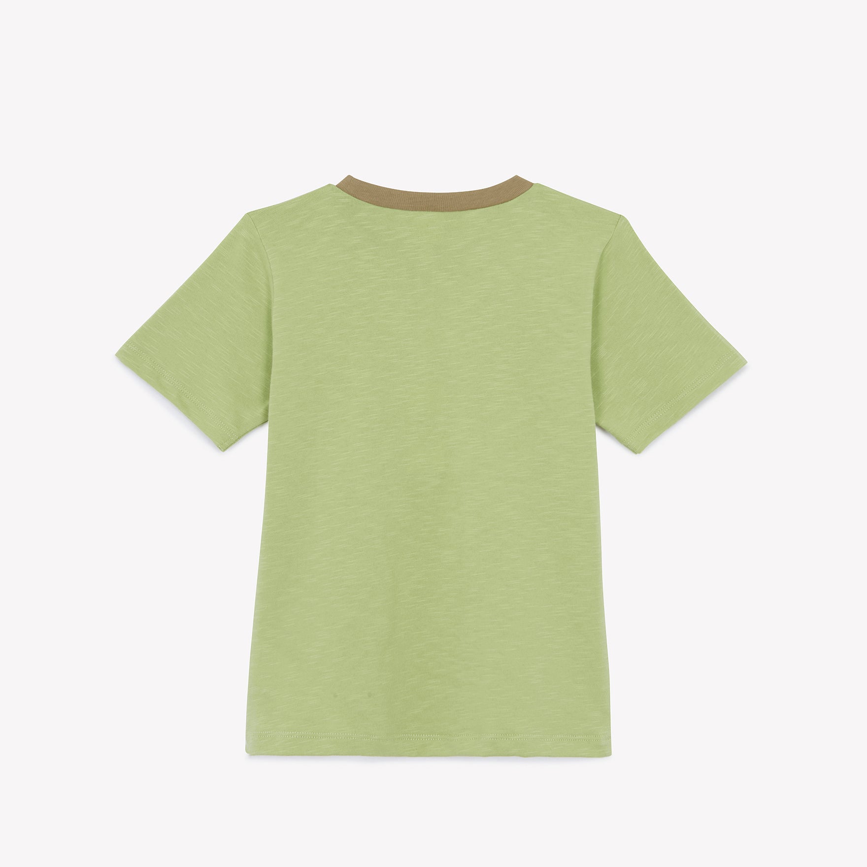 Boys & Girls Green Printed Cotton T-Shirt