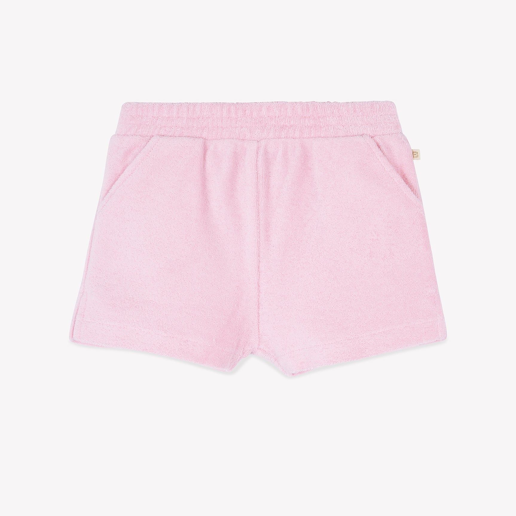 Baby Girls Light Pink Cotton Shorts