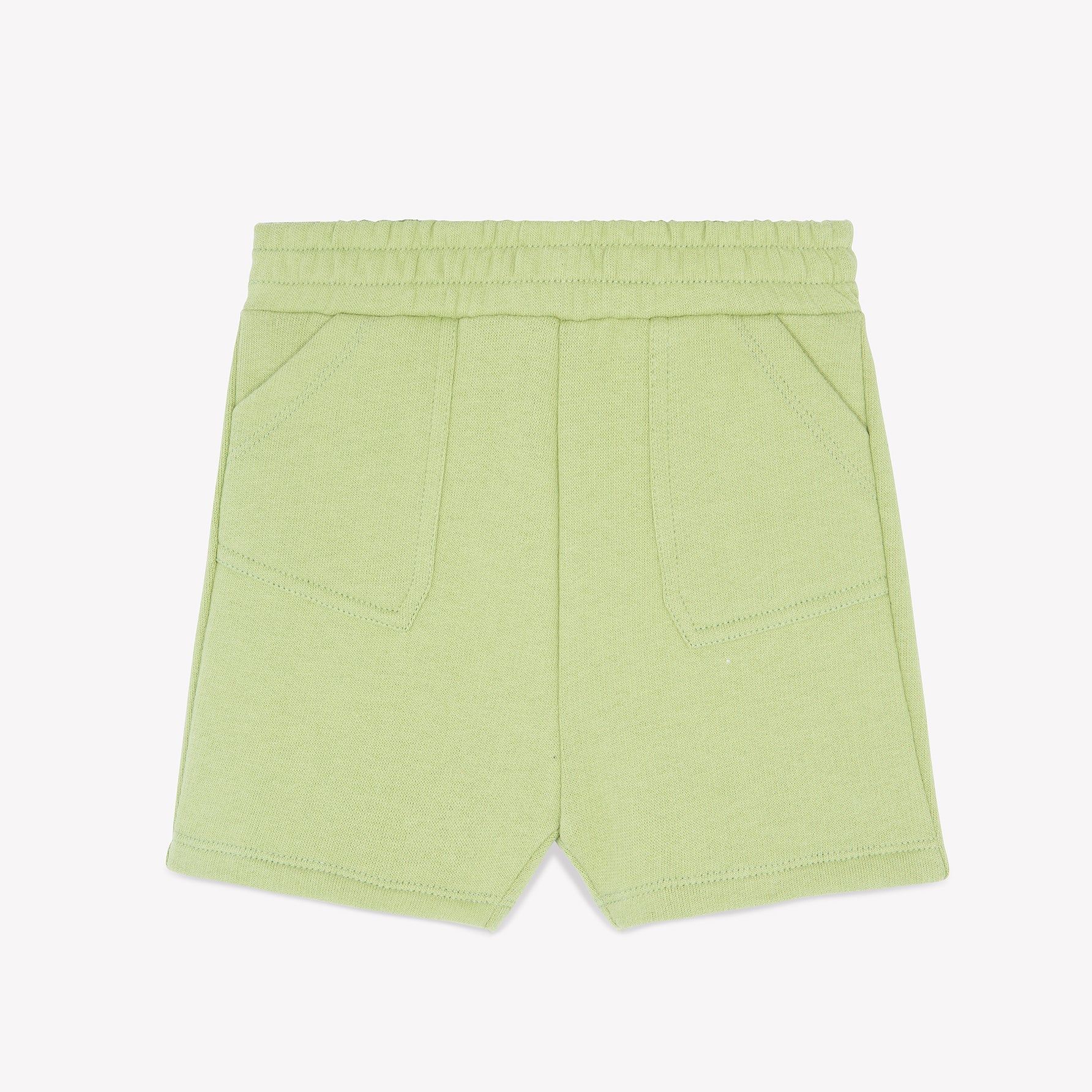 Baby Boys & Girls Green Cotton Shorts