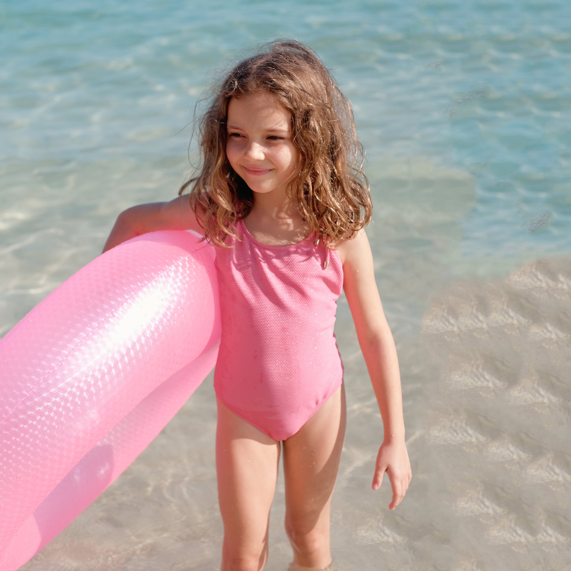 Girls Pink Swimsuit