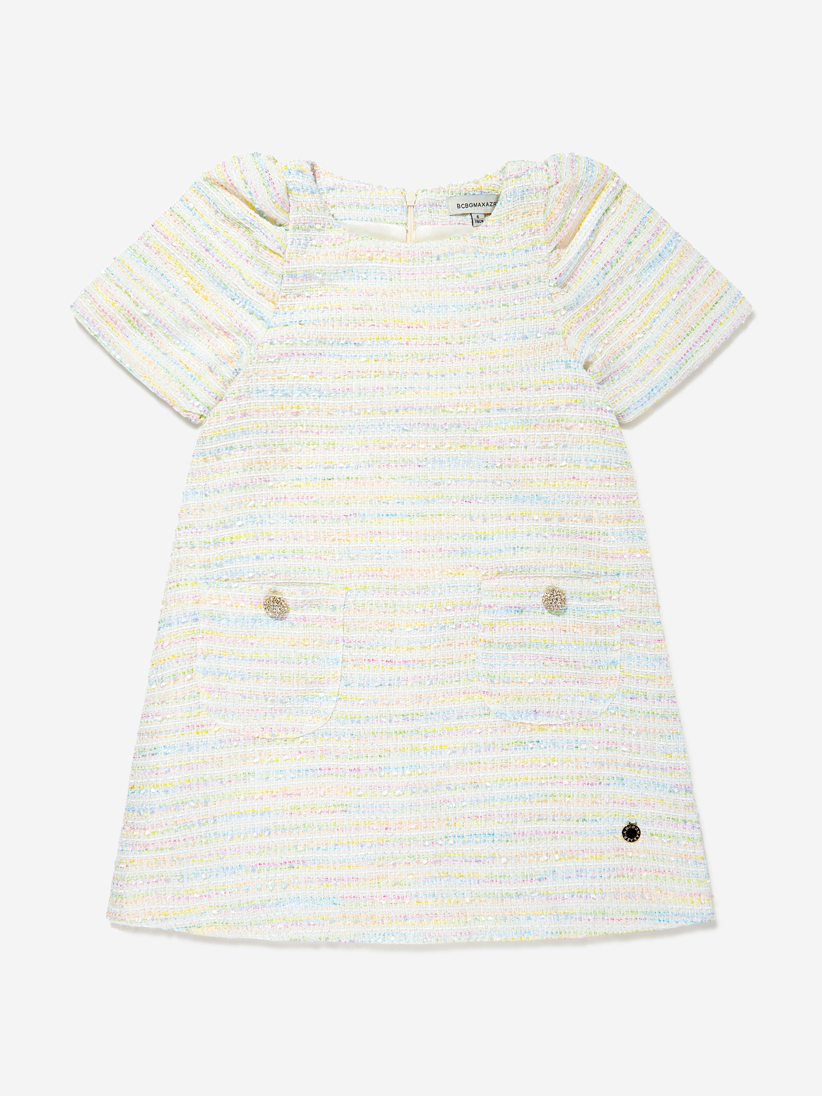 BCBG Girls Tweed Dress in Blue