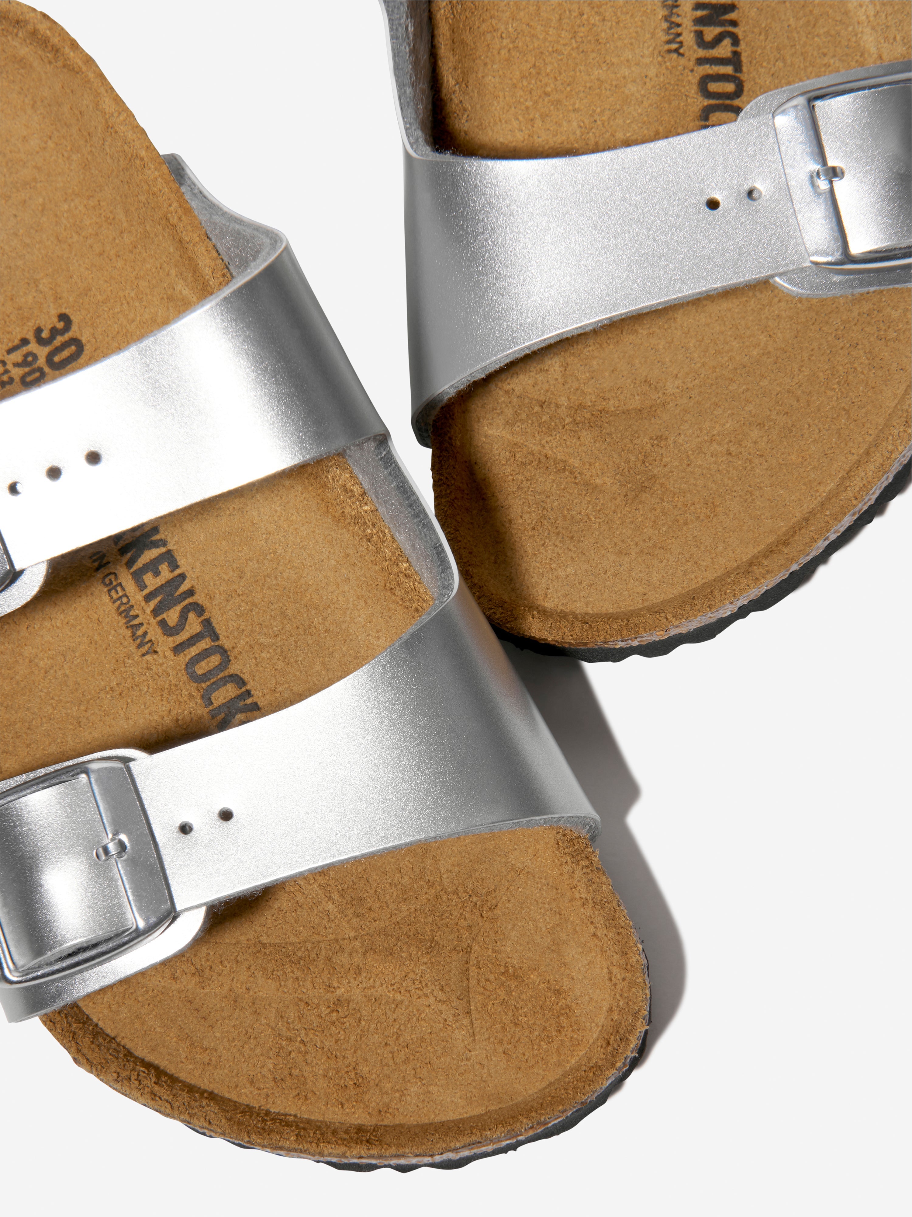 Girls Arizona Metallic Sandals in Silver