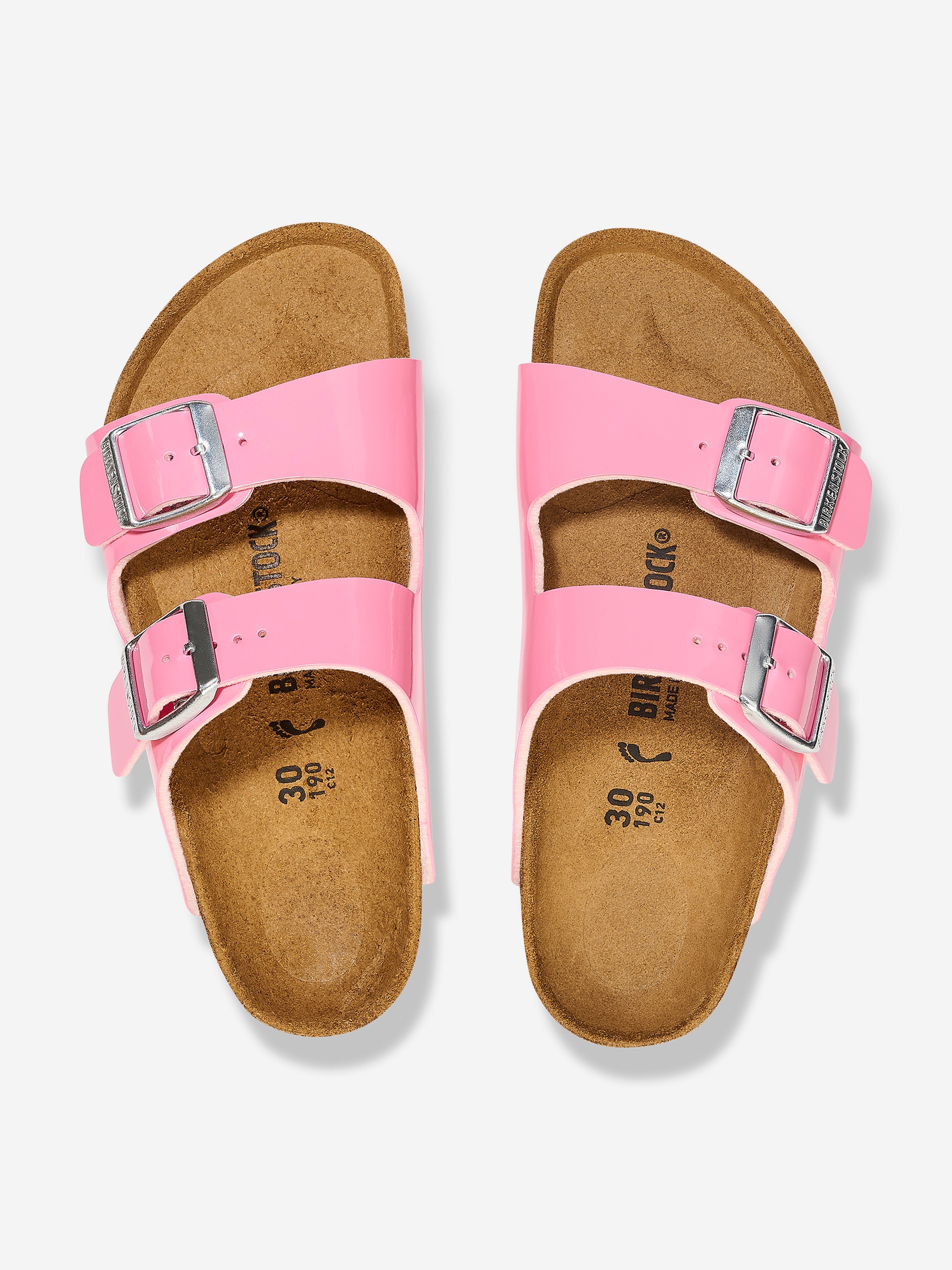 Girls Arizona Classic Patent Sandals in Pink