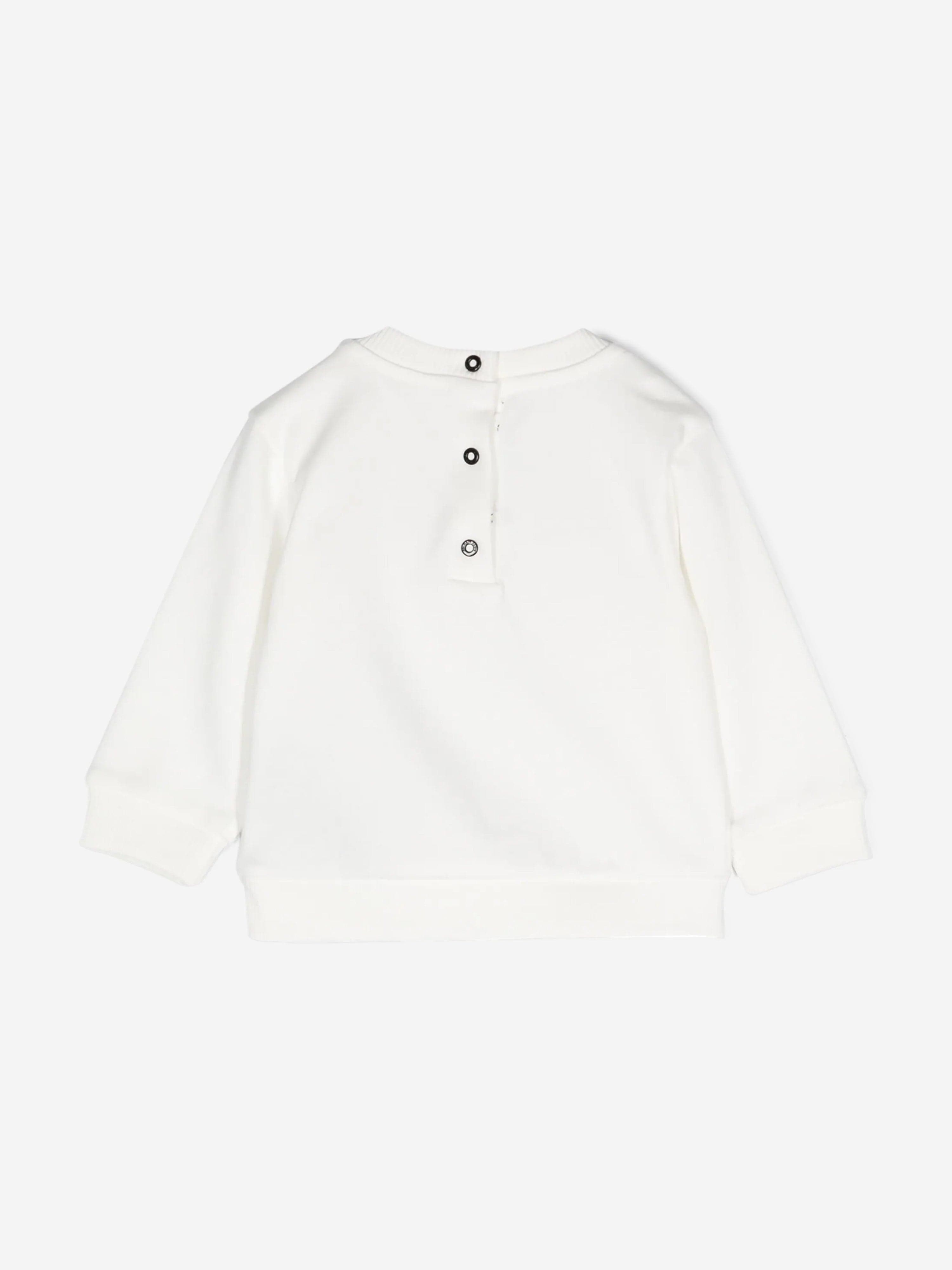 Balmain Baby Paris Logo Sweatshirt in Ivory