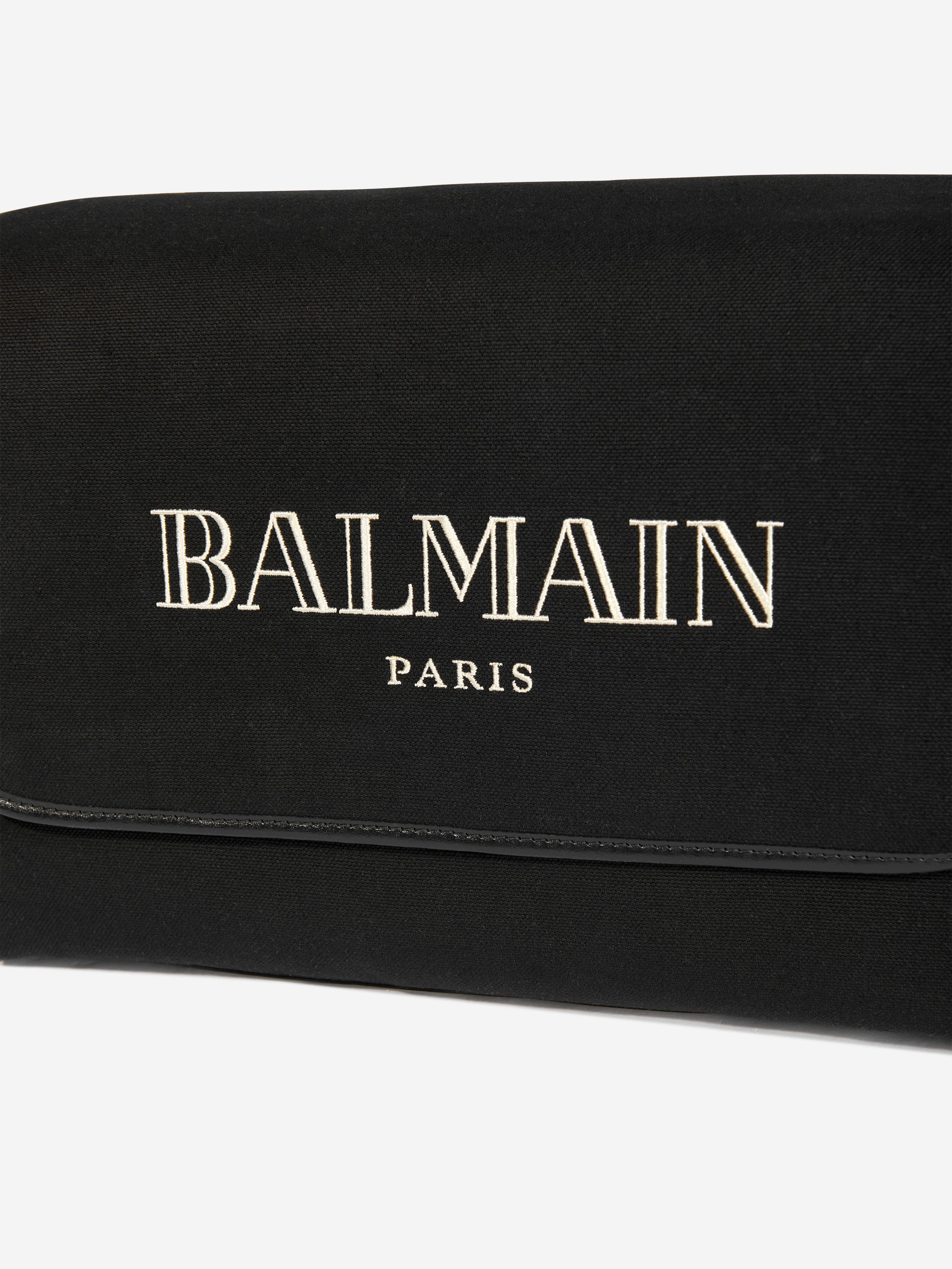 Balmain Baby Logo Changing Bag in Black (40cm)