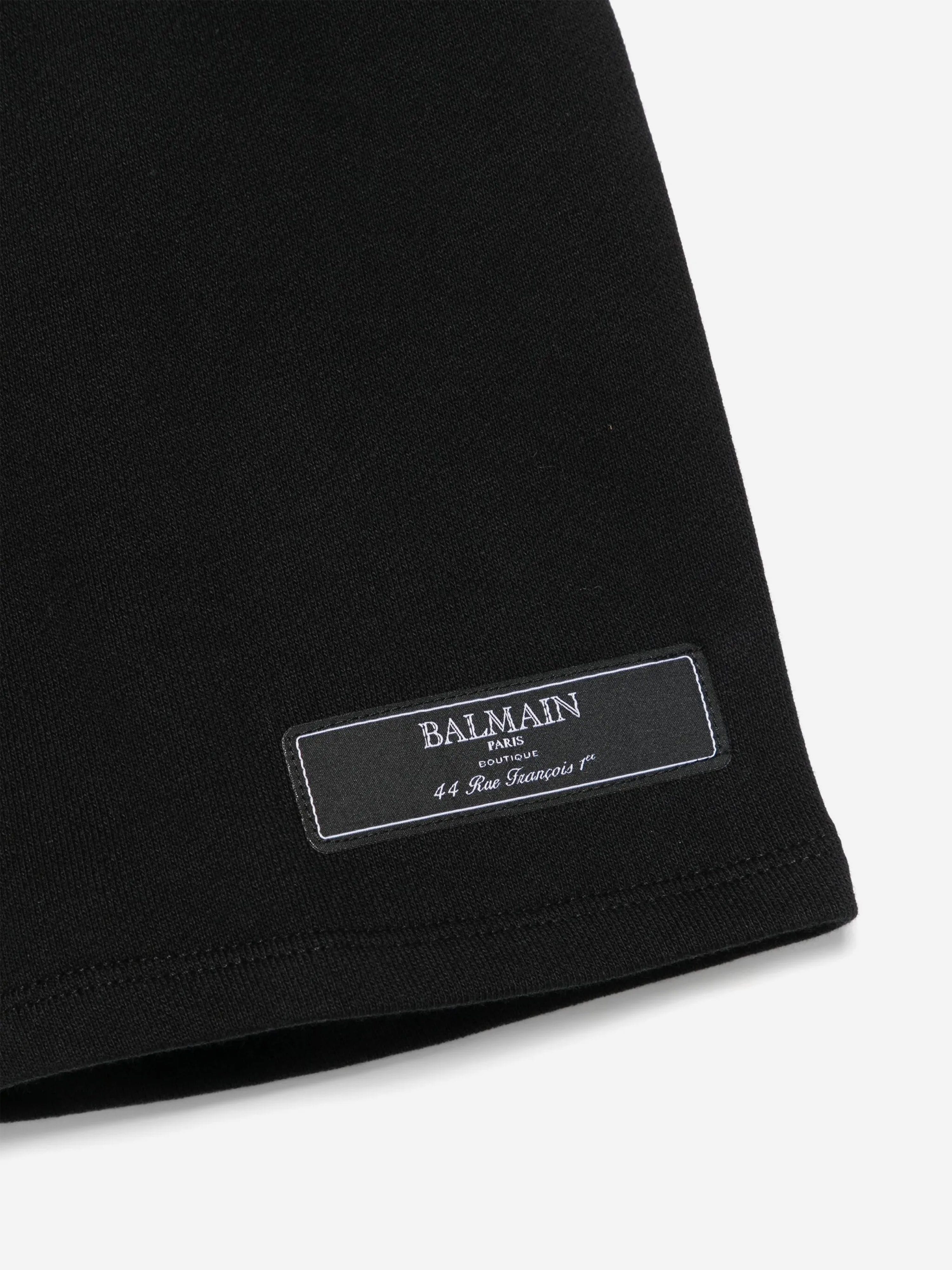 Balmain Baby Boys Logo Shorts in Black