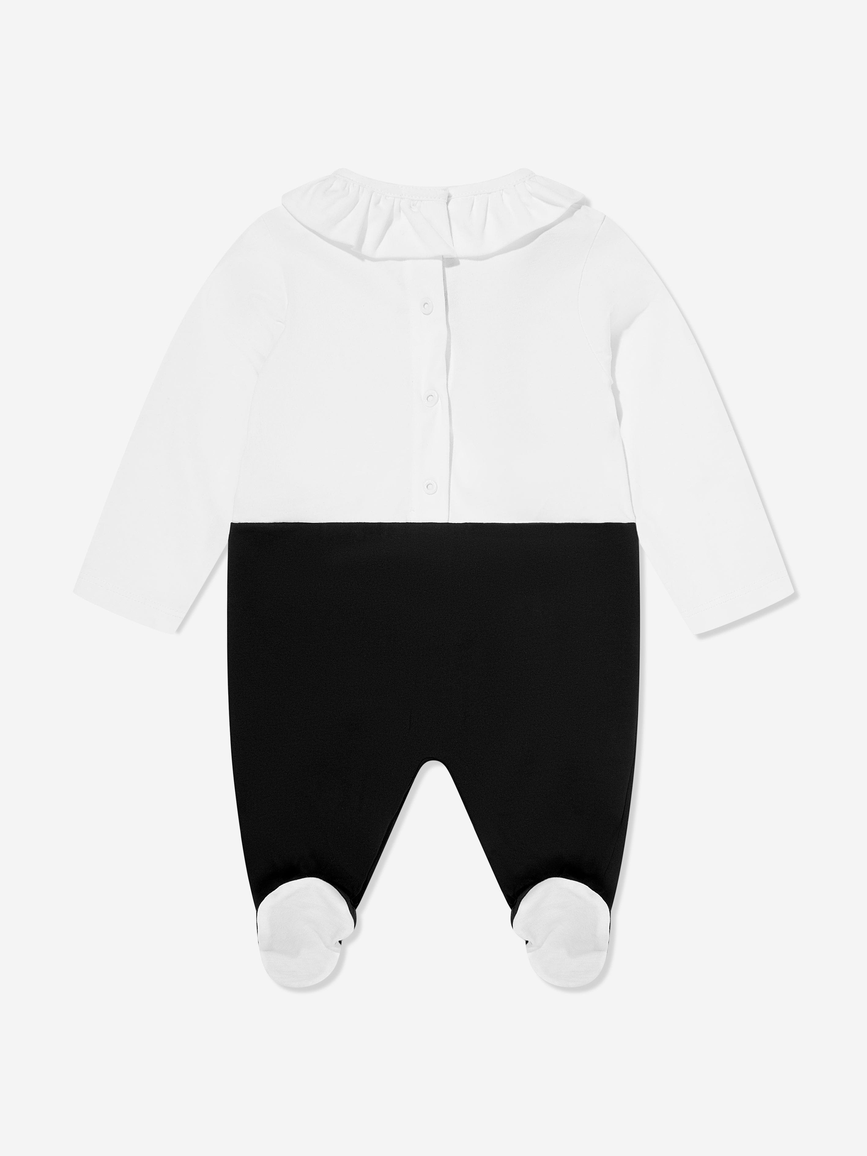 Balmain Baby Girls Babygrow Gift Set in White