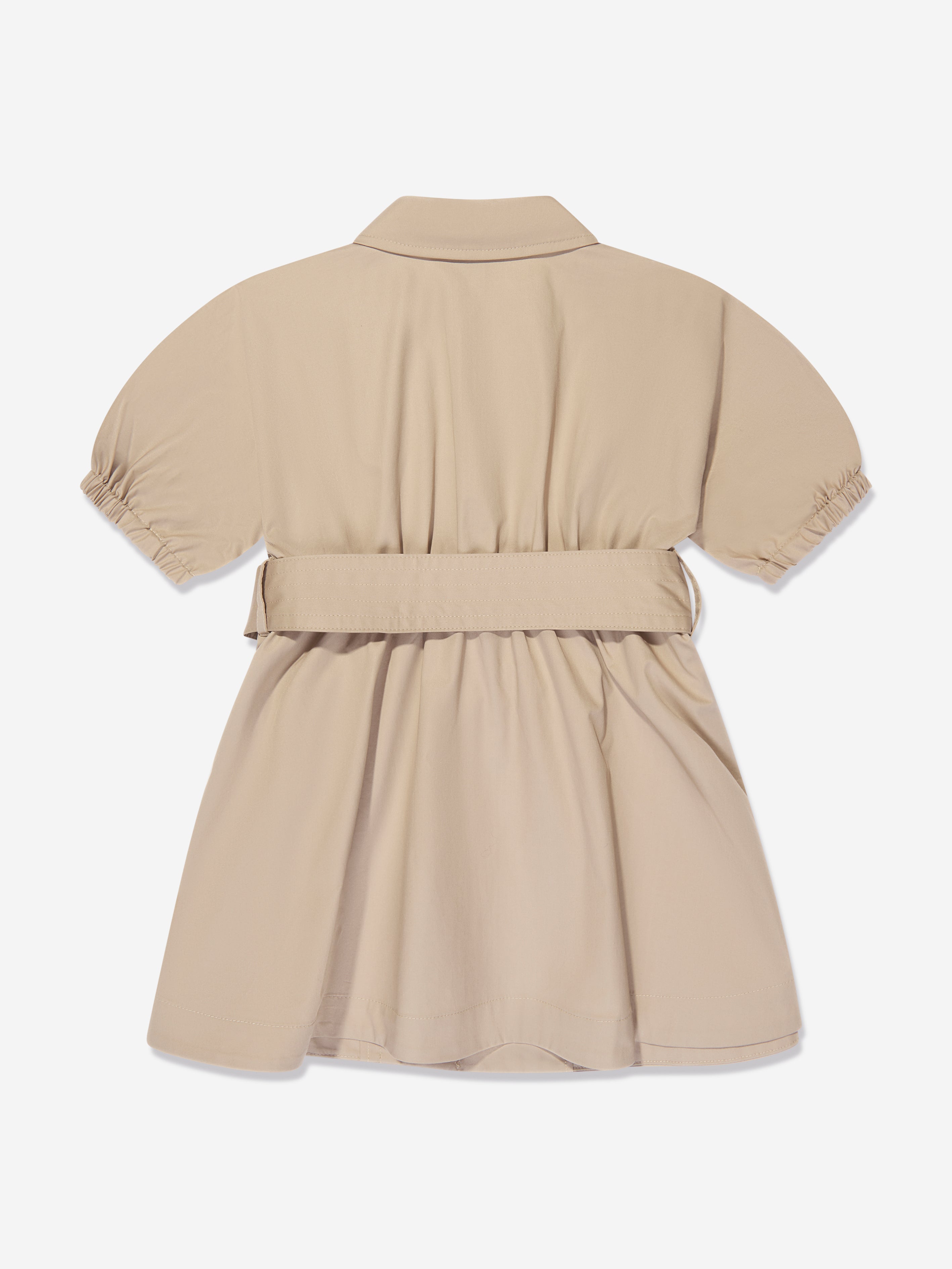Girls Regina Dress in Soft Fawn