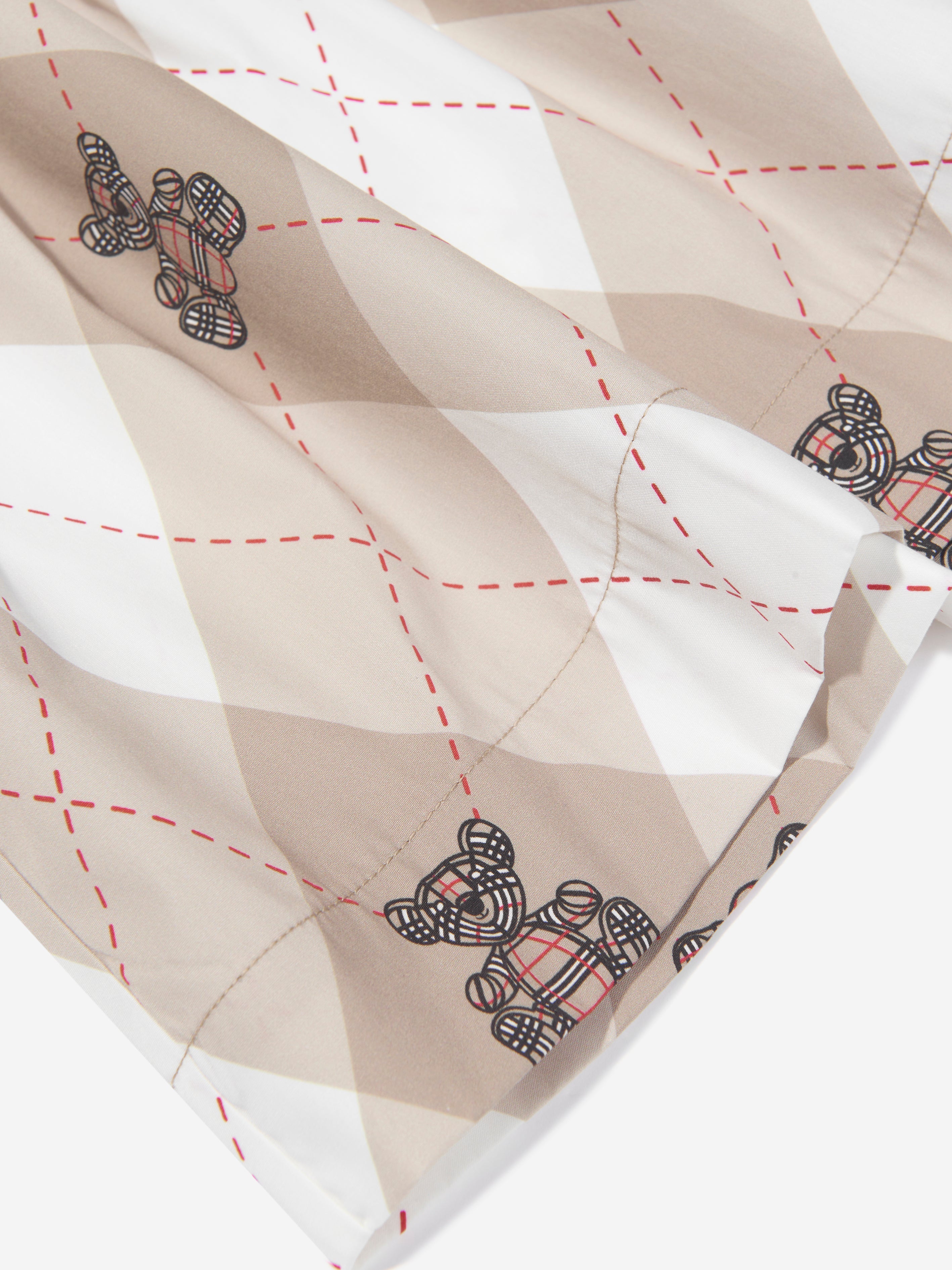 Girls Ada Argyle Blouse in Soft Fawn