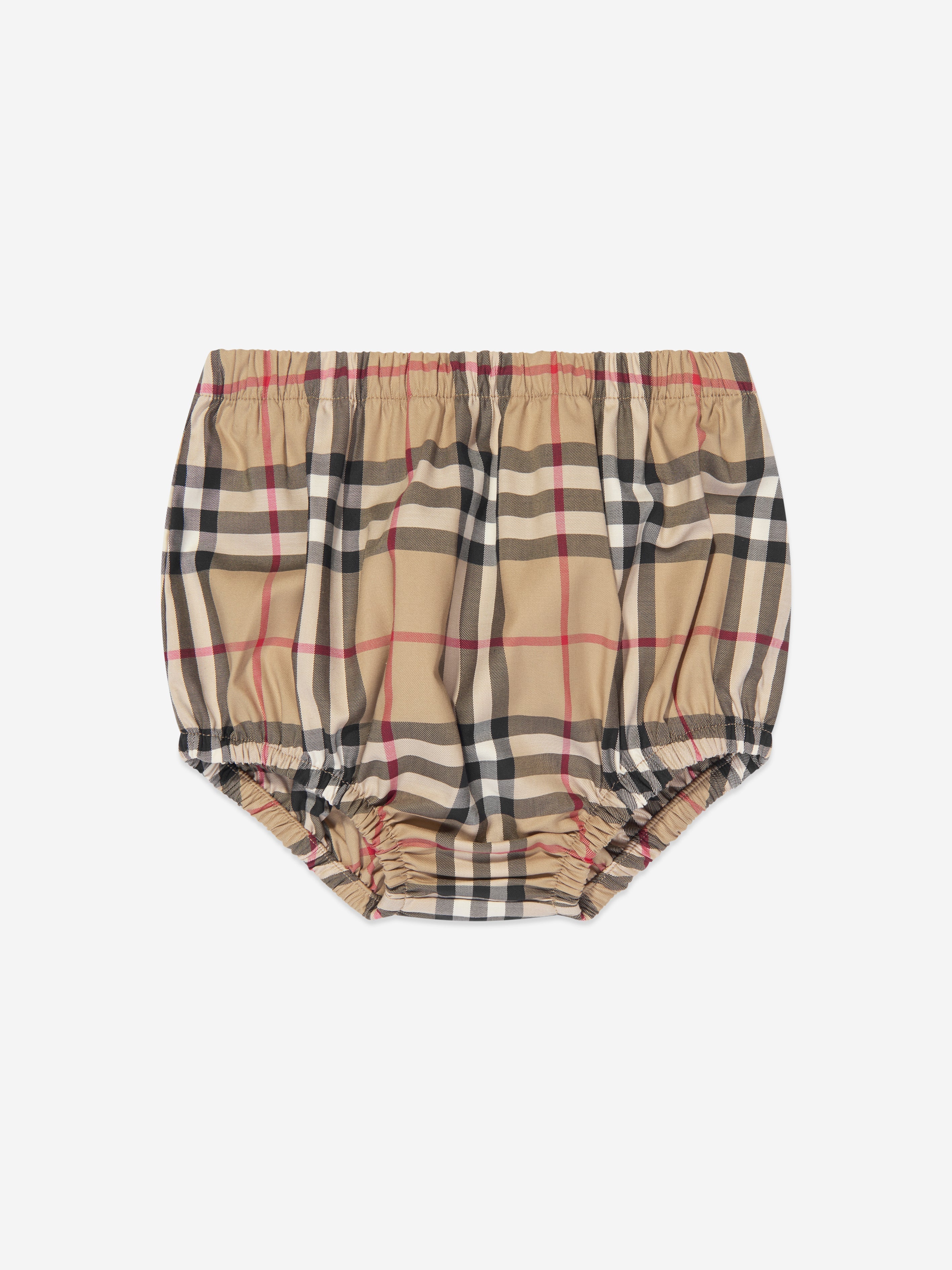 Baby Girls Geraldine Dress in Archive Beige Check