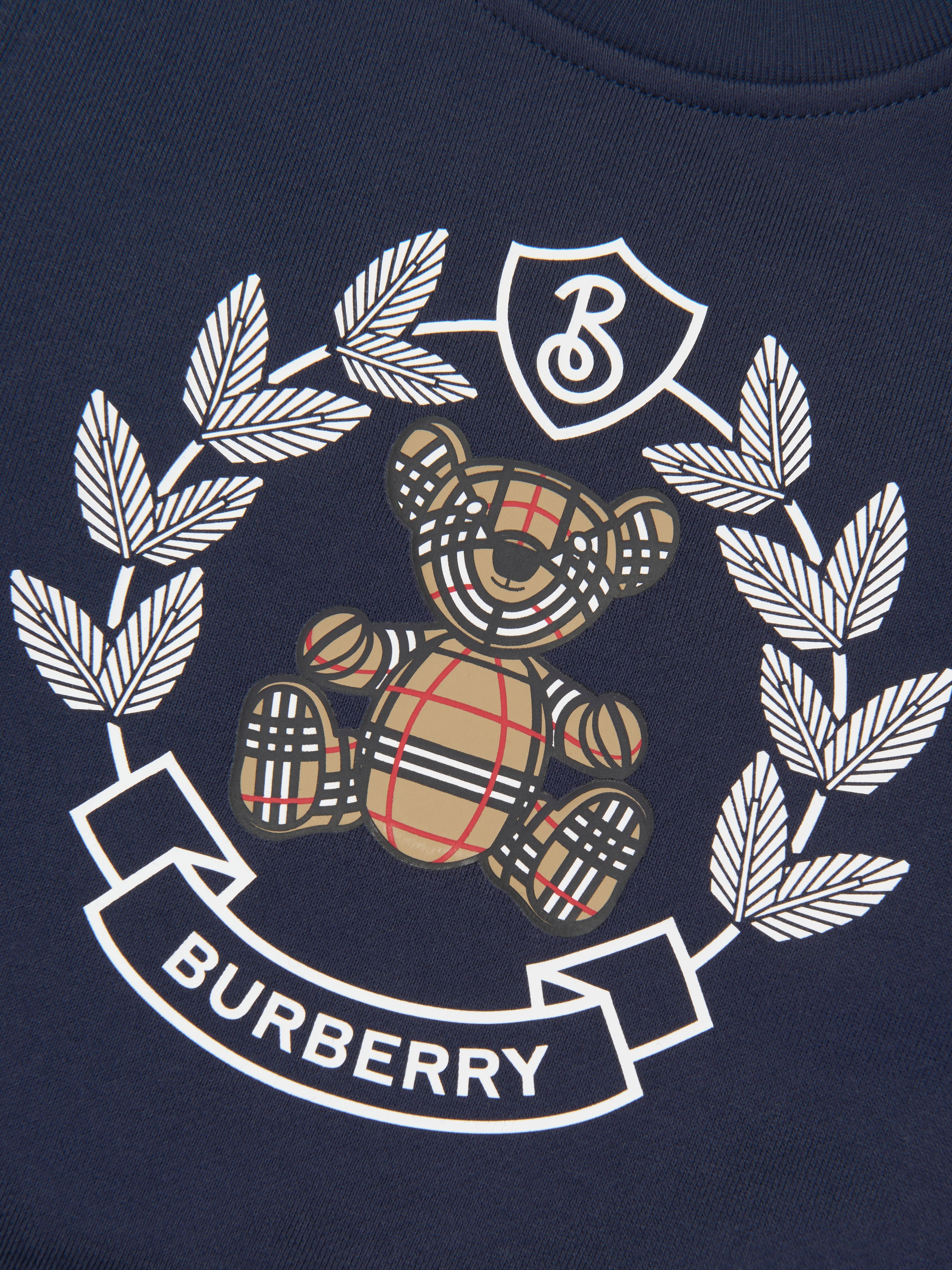 Baby Girls Crest Sweatshirt in Blue