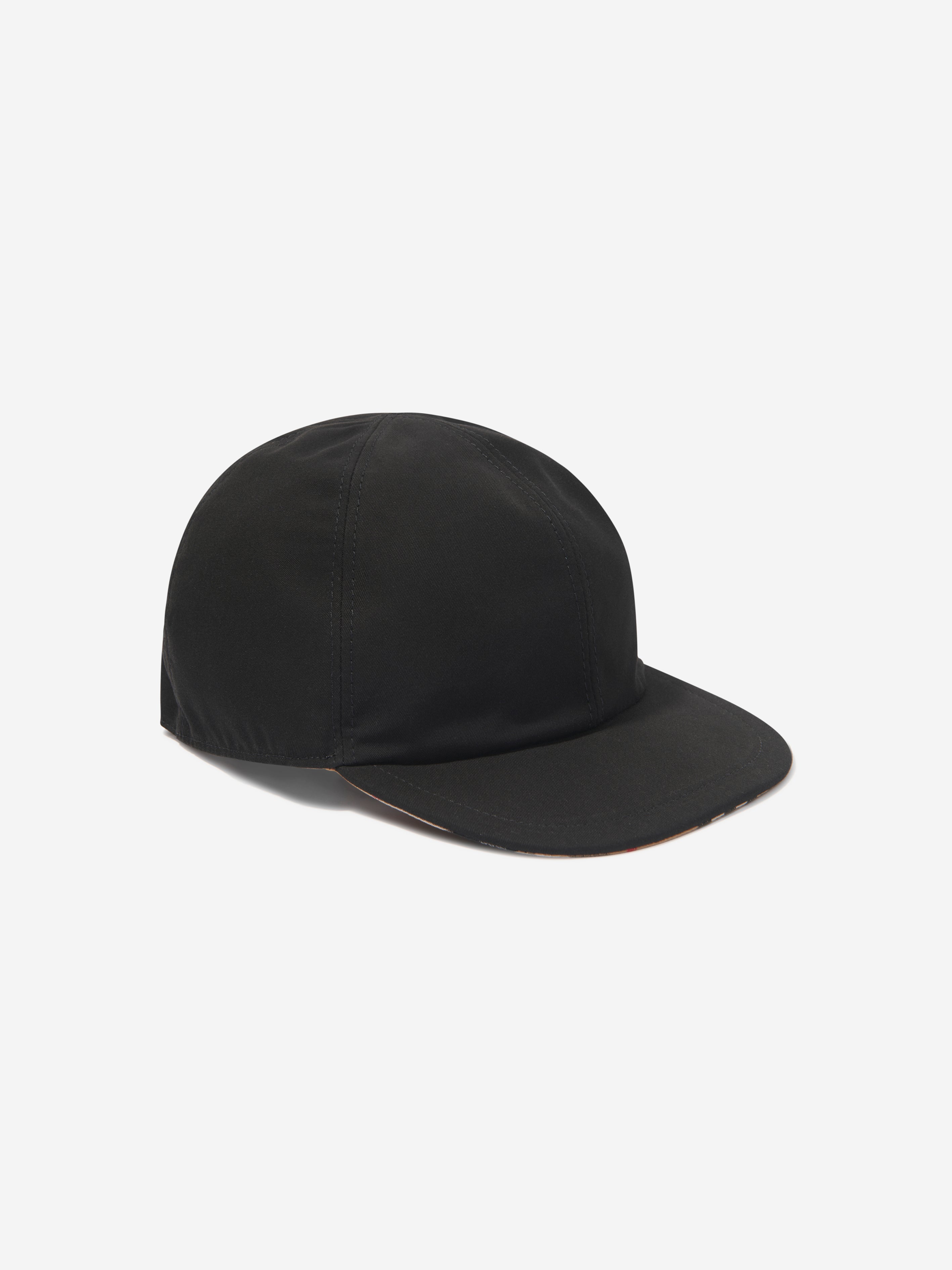 Kids Reversible Cap in Black