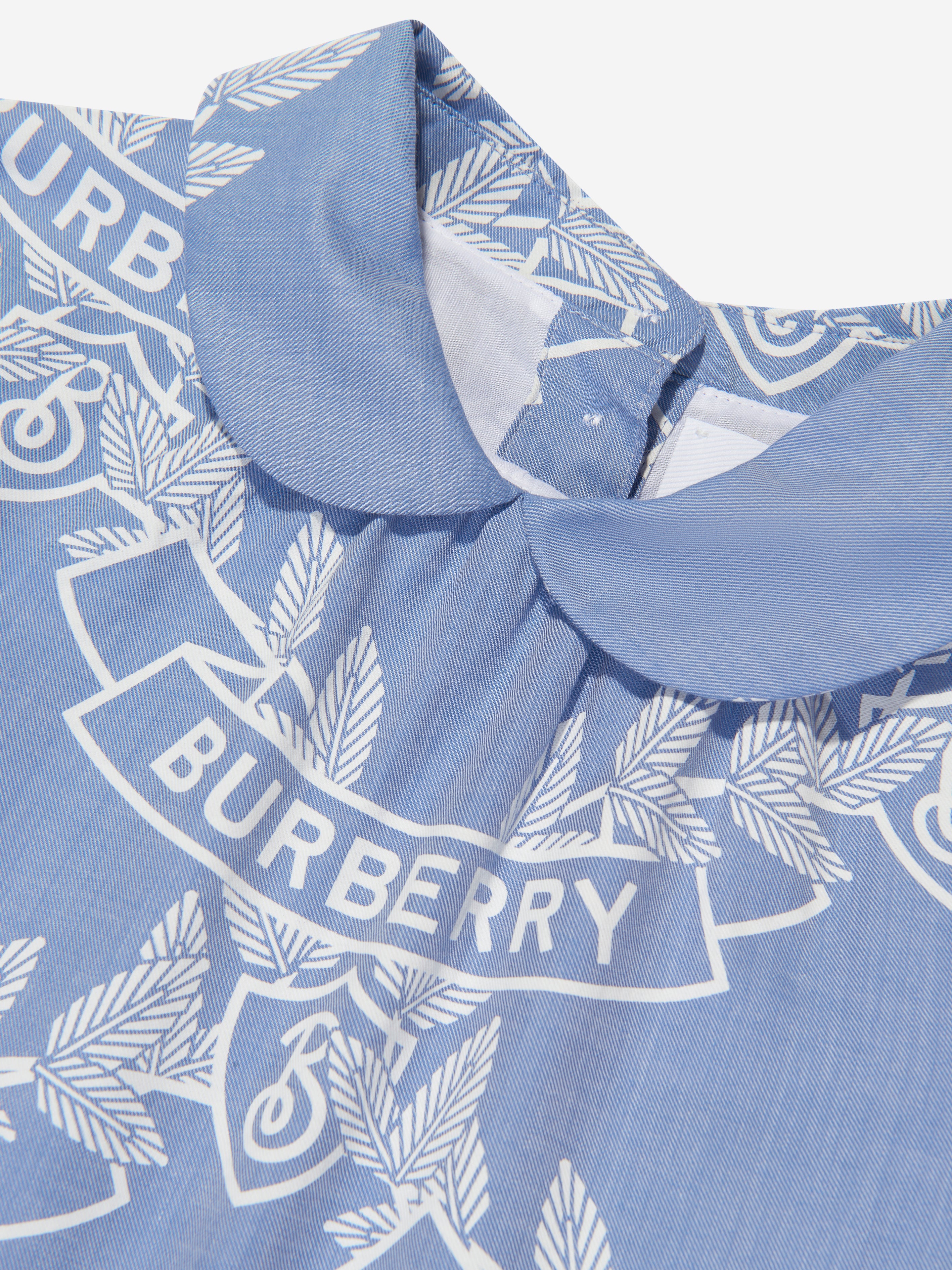 Girls Mariele Crest Dress in Blue