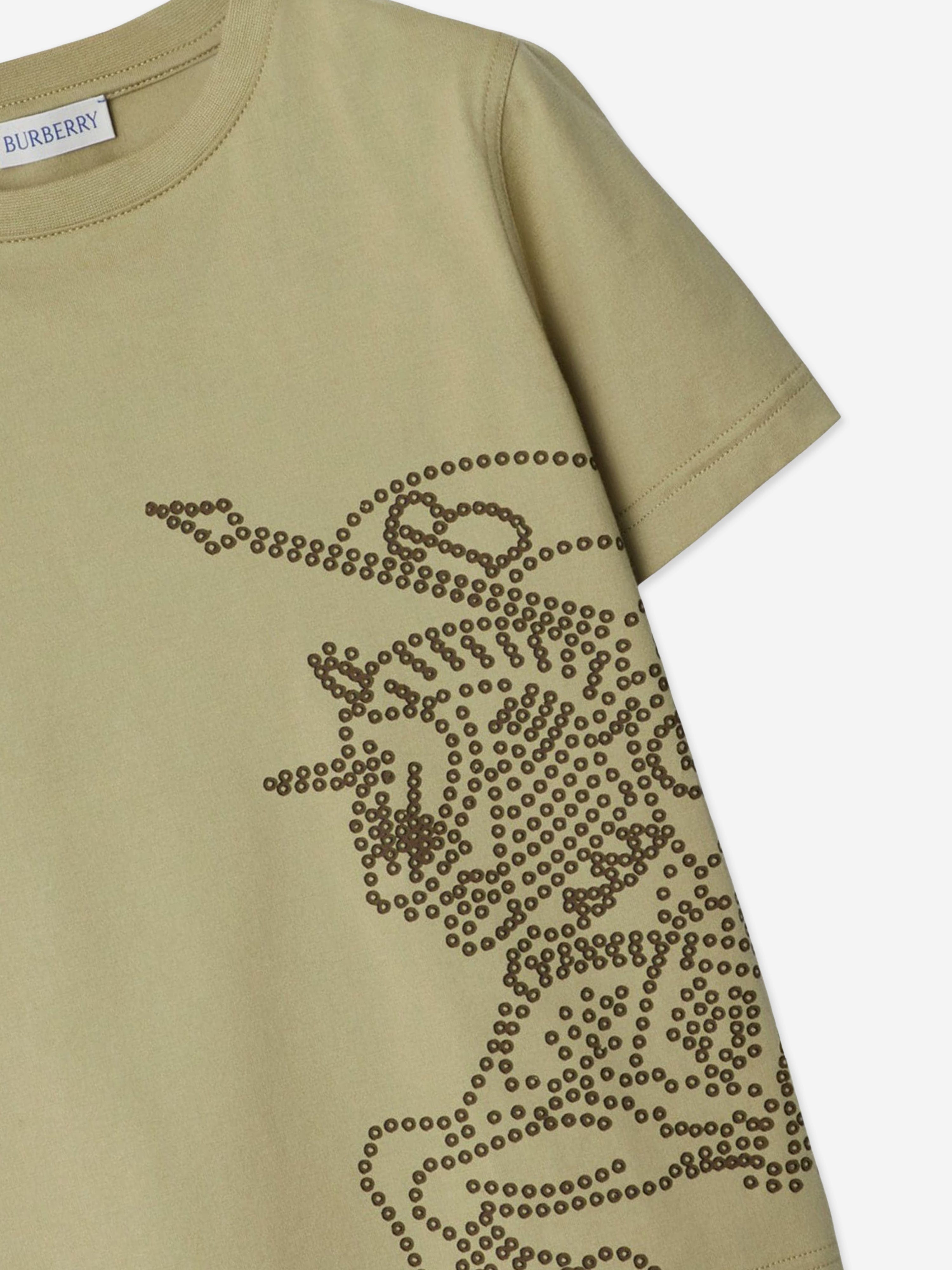 Burberry Boys Cedar EKD T-Shirt in Green