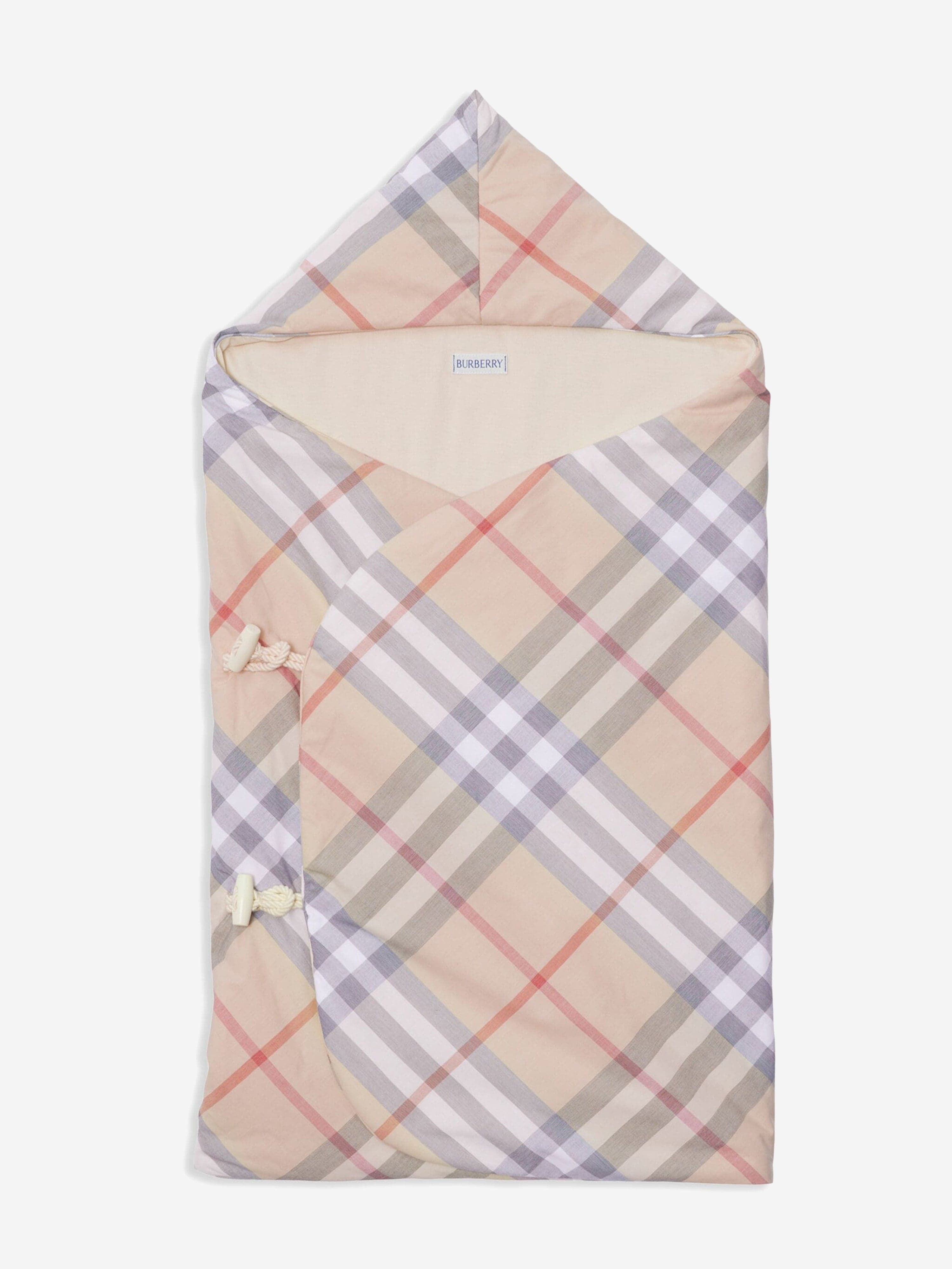 Baby Collier Check Nest in Beige (75cm)
