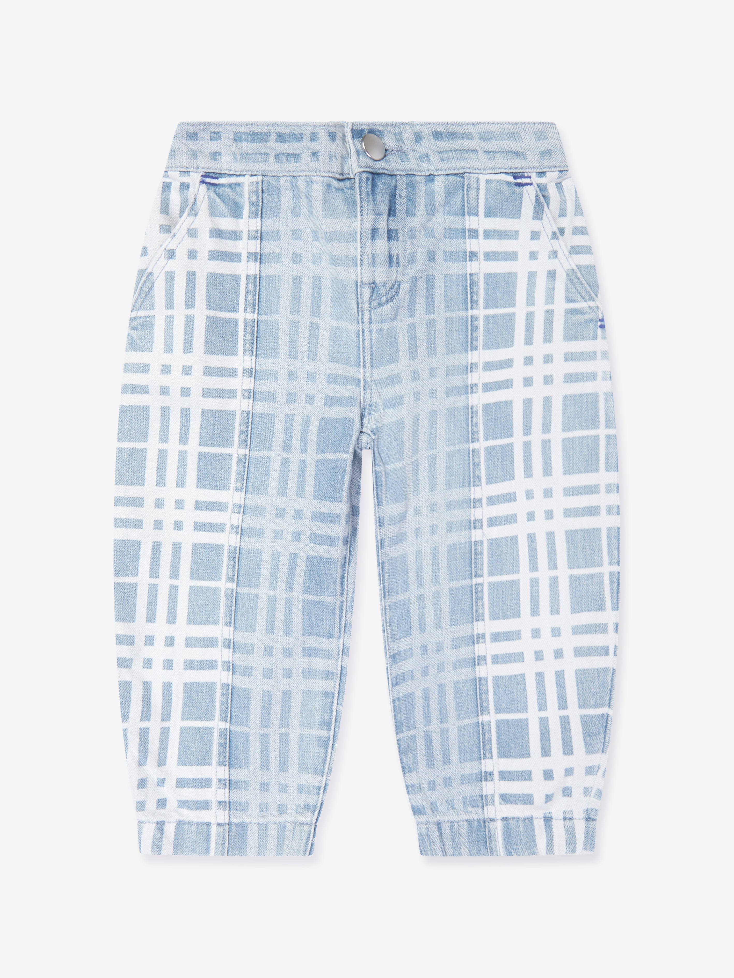 Girls Check Jasmine Trousers in Blue