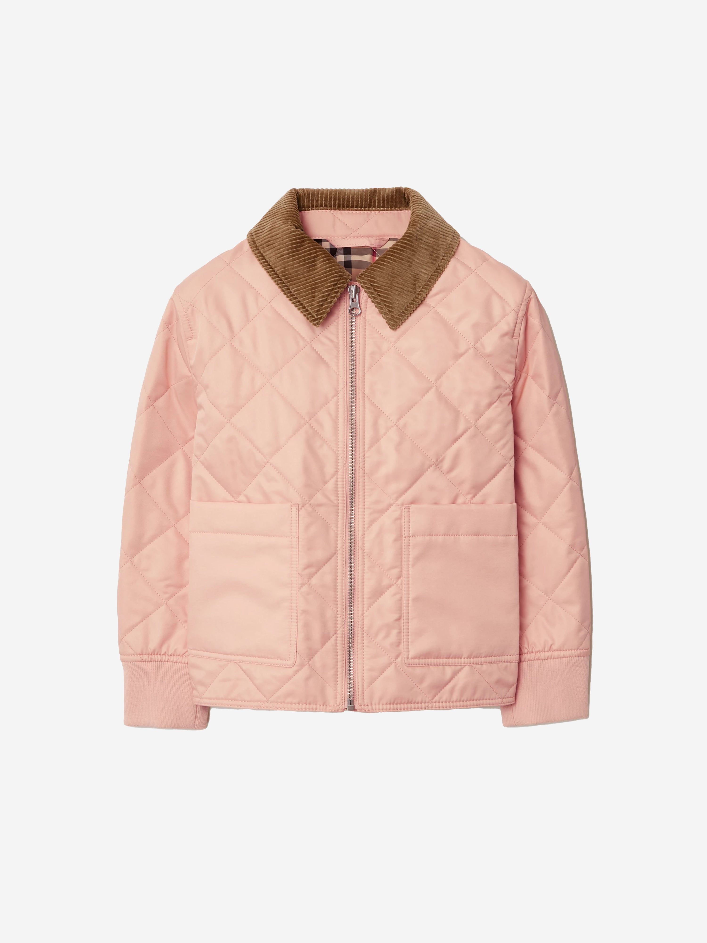 Girls Quilted Otis Jacket in Pink
