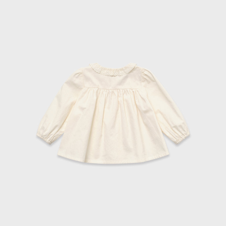 Baby Girls Cream Cotton Blouse