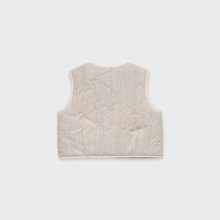 Baby Girls Cream Padded Gilet