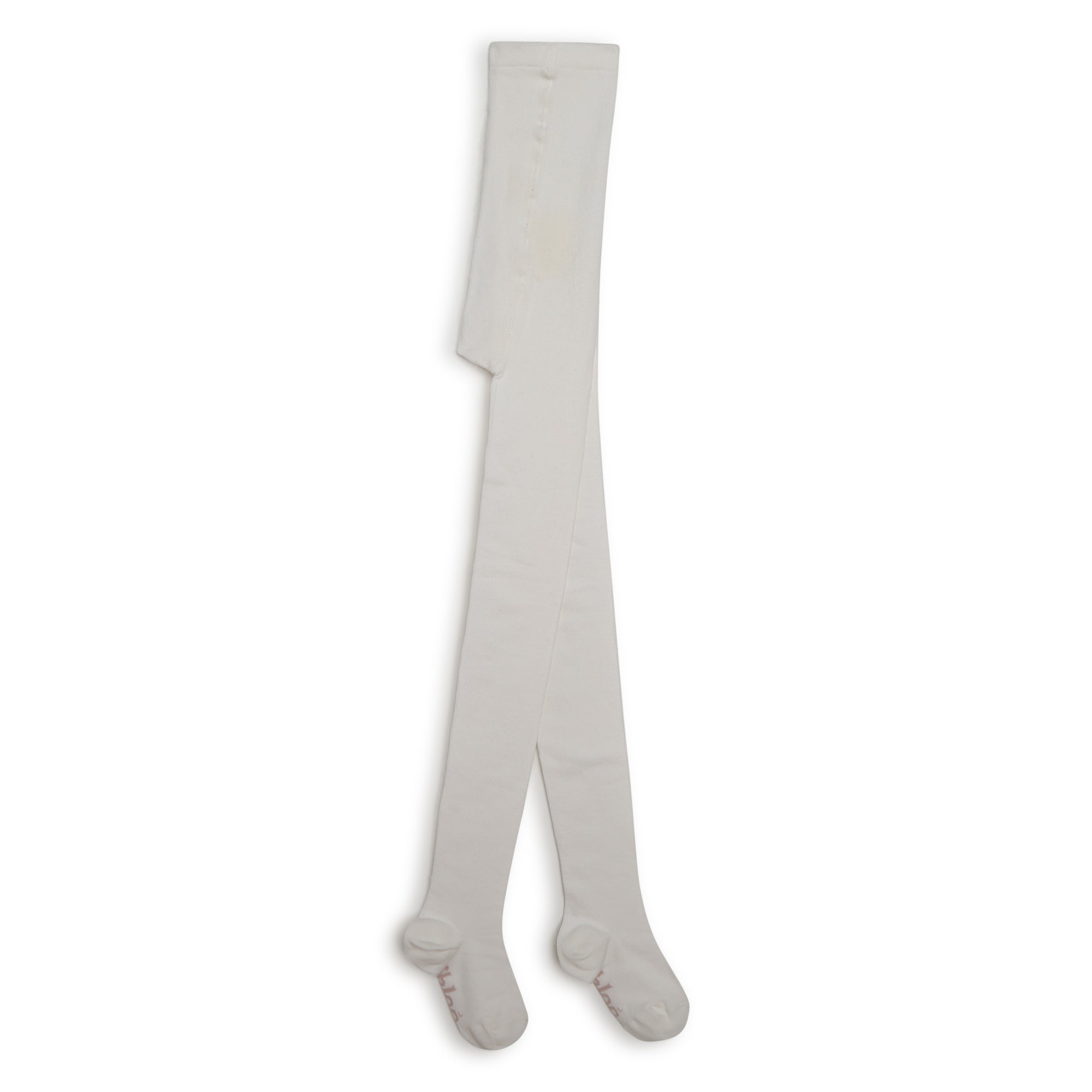 Girls White Cotton Tights
