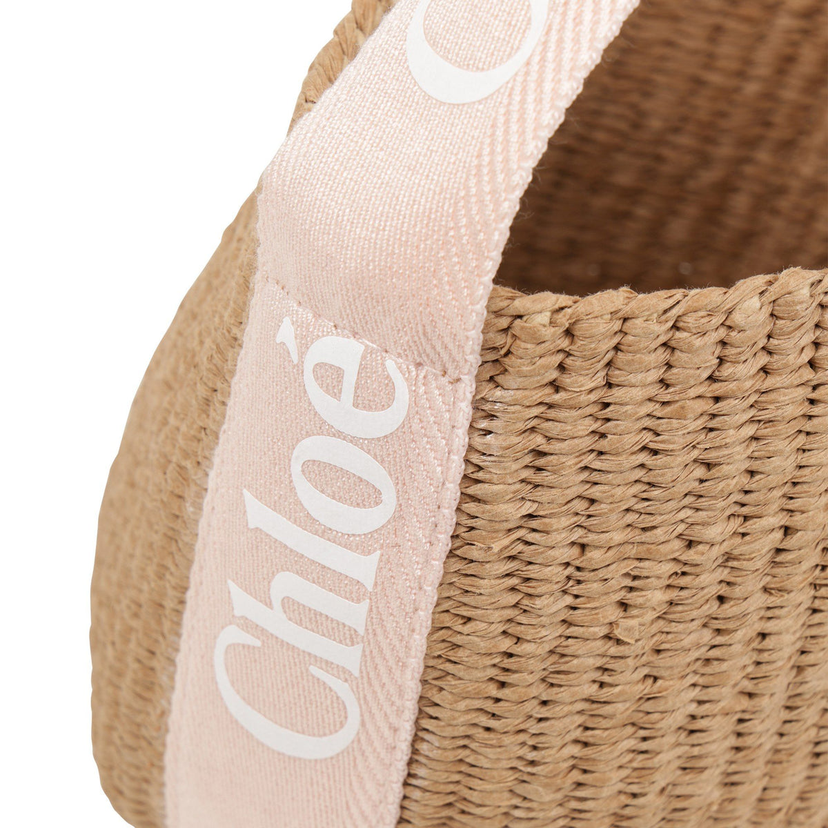 Sac à main tissé beige pour filles (L17cmxH18cm)