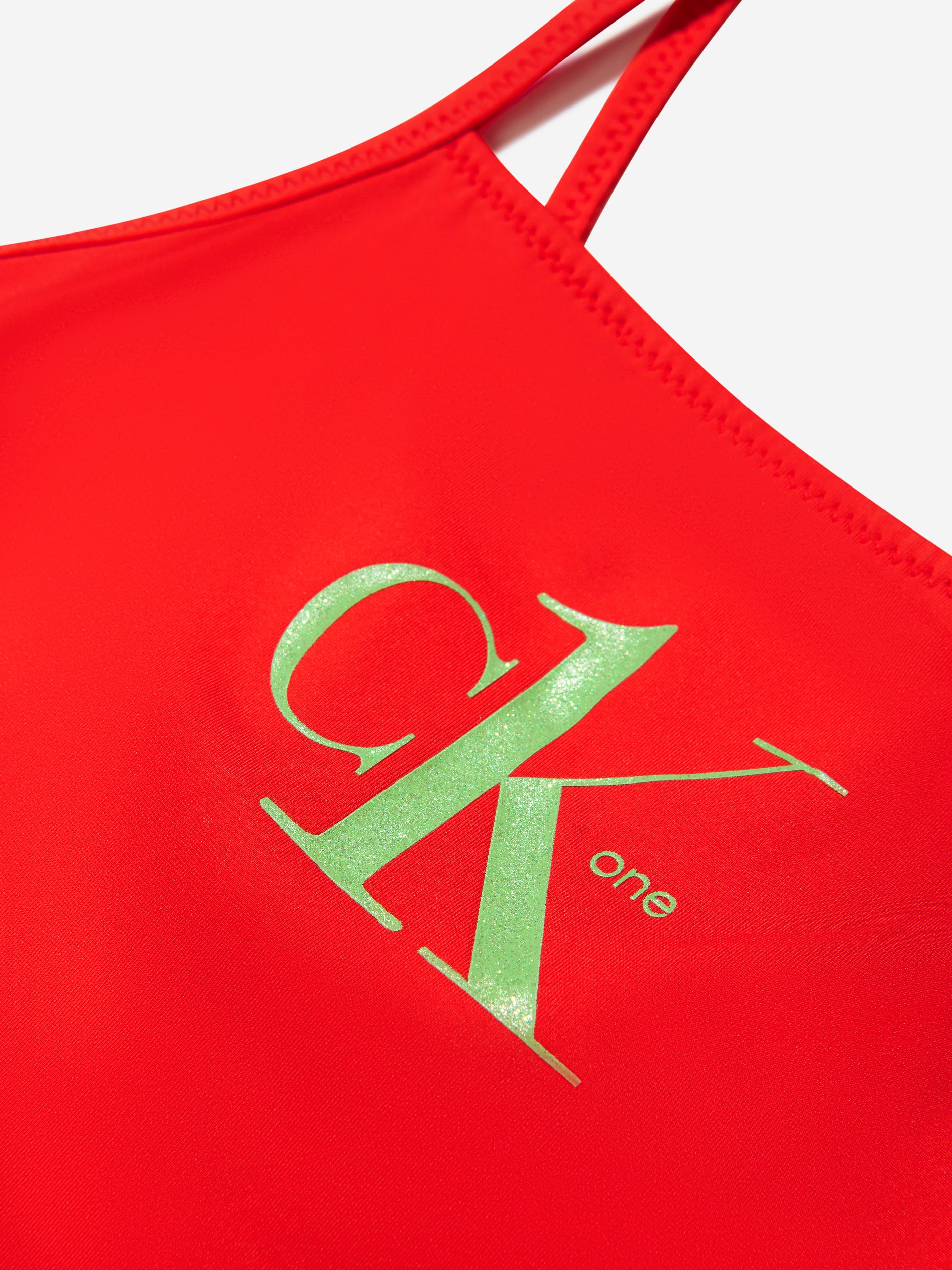 Calvin Klein Girls Logo Swimsuit