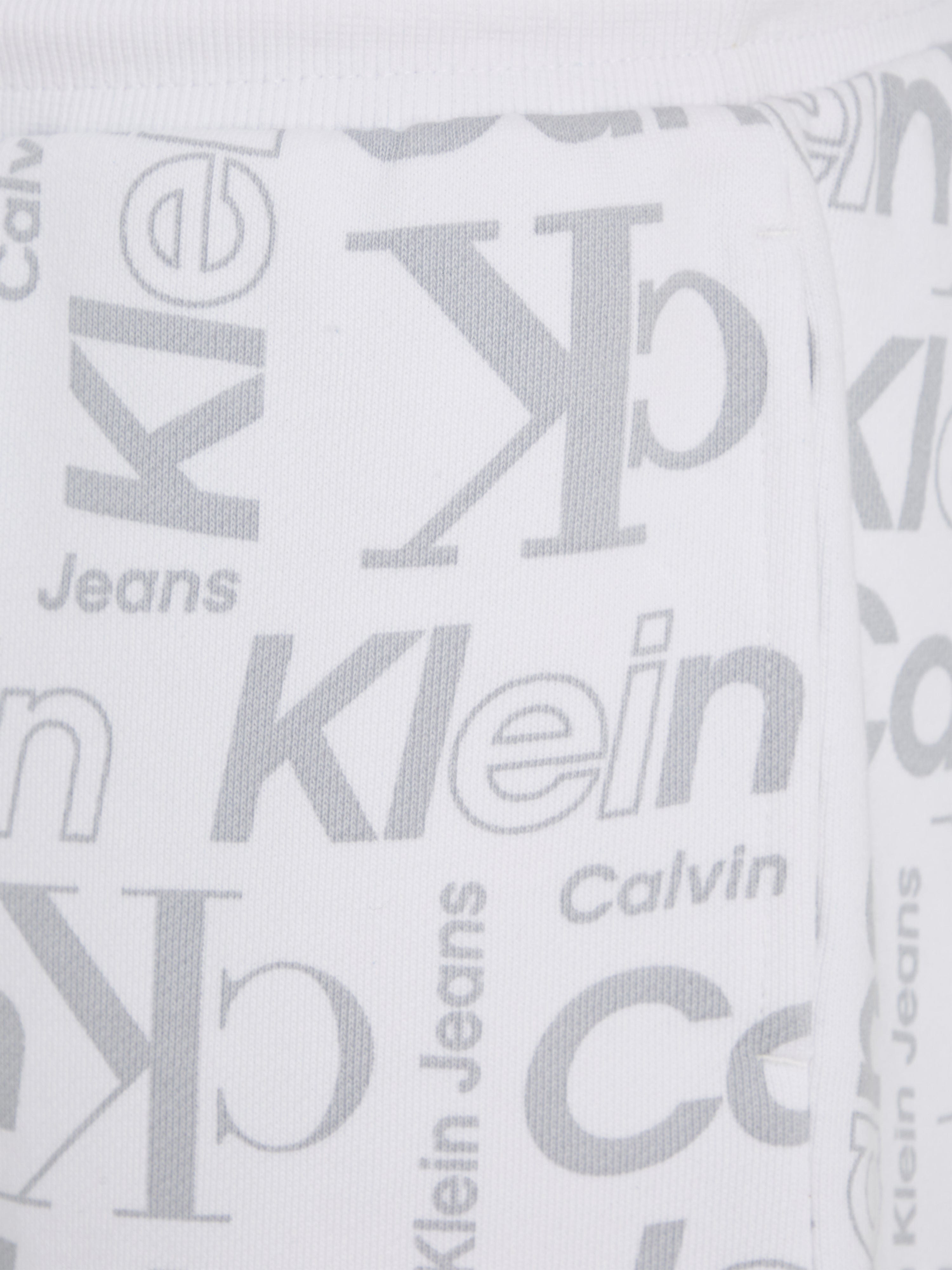 Calvin Klein Boys Institutional CK Logo Shorts in White