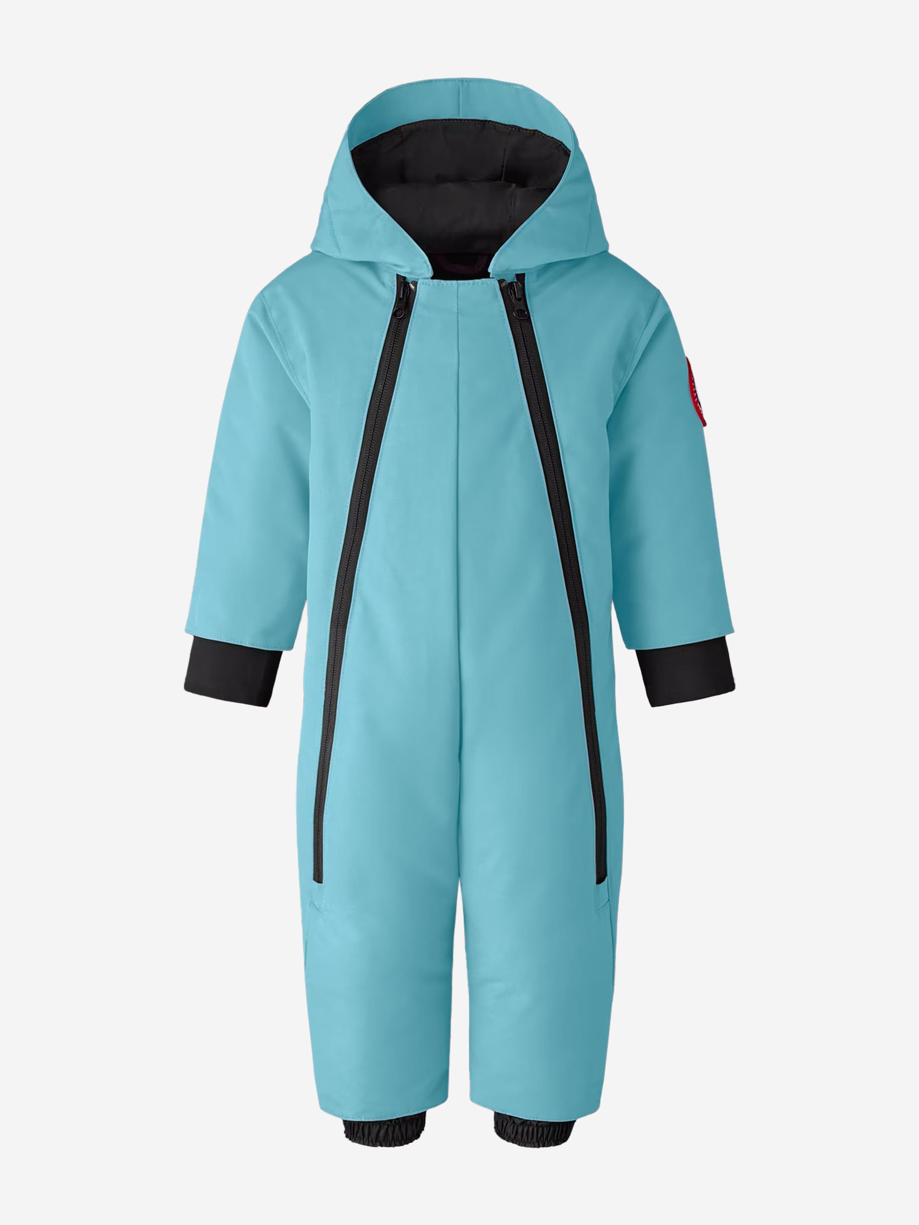 Baby Down Padded Lamb Snowsuit in Blue