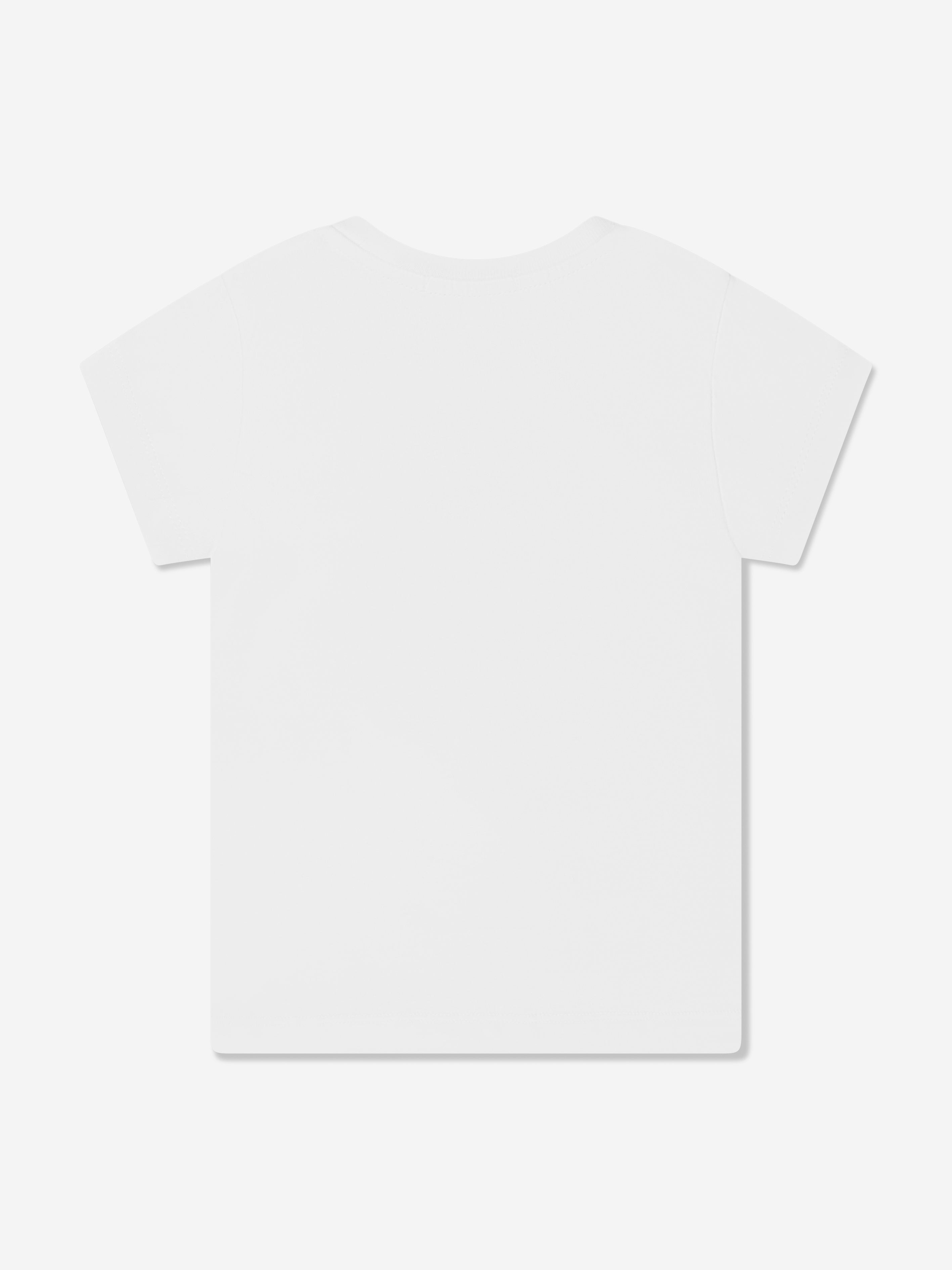 Calvin Klein Girls Hero Logo Slim Fit T-Shirt in White