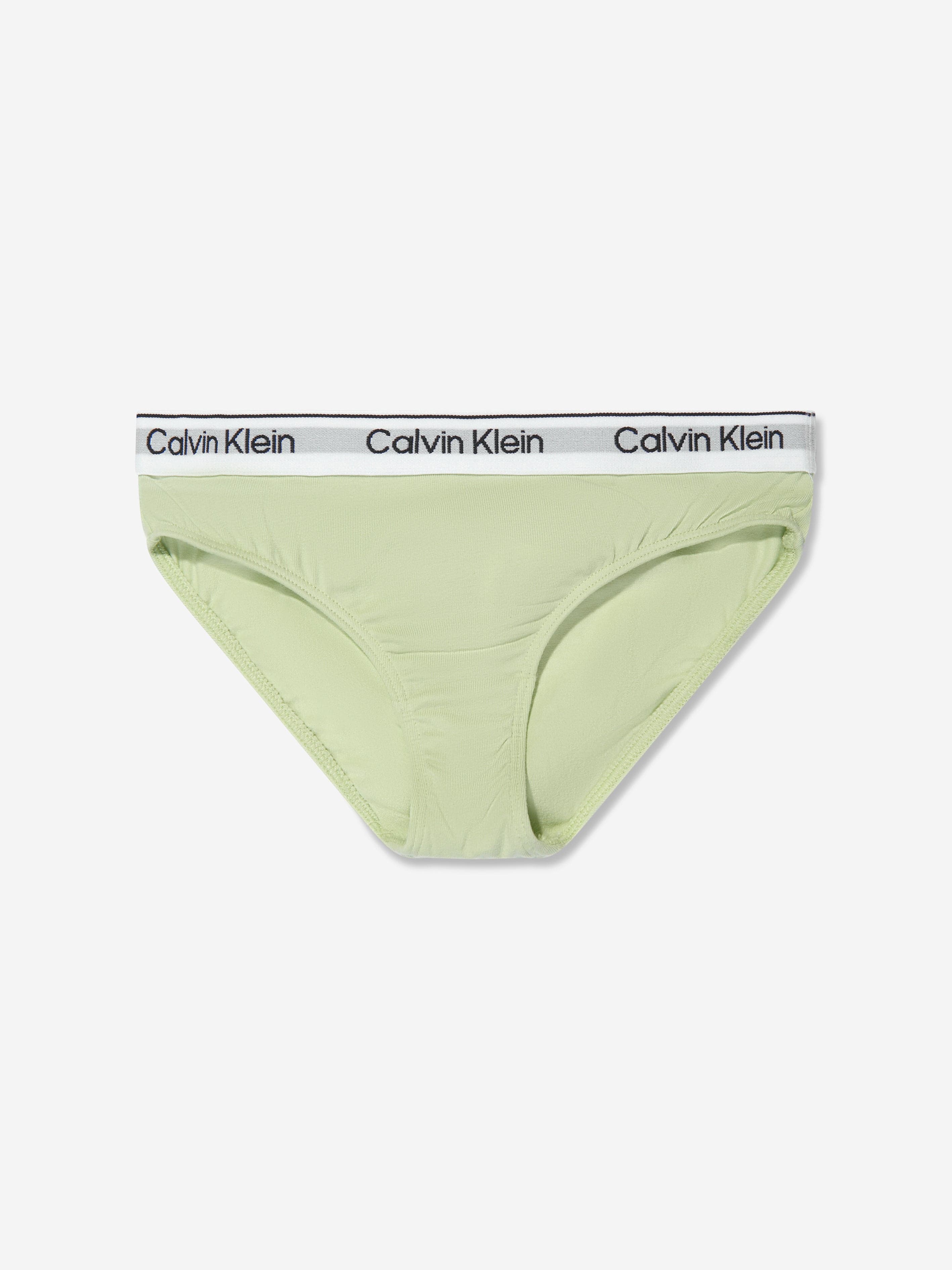 Calvin Klein Girls 2 Pack Bikini Briefs Set in Green