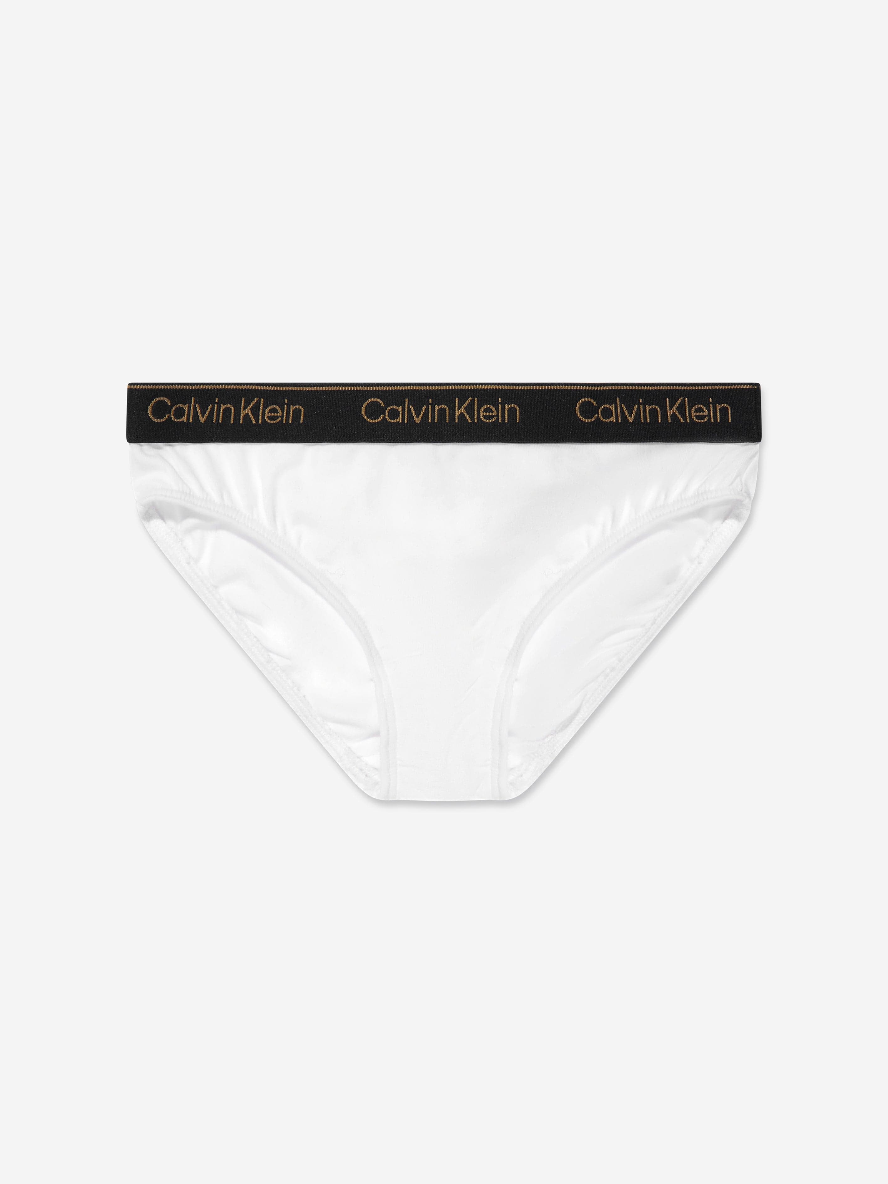 Calvin Klein Girls 5 Pack Bikini Briefs Set in Red