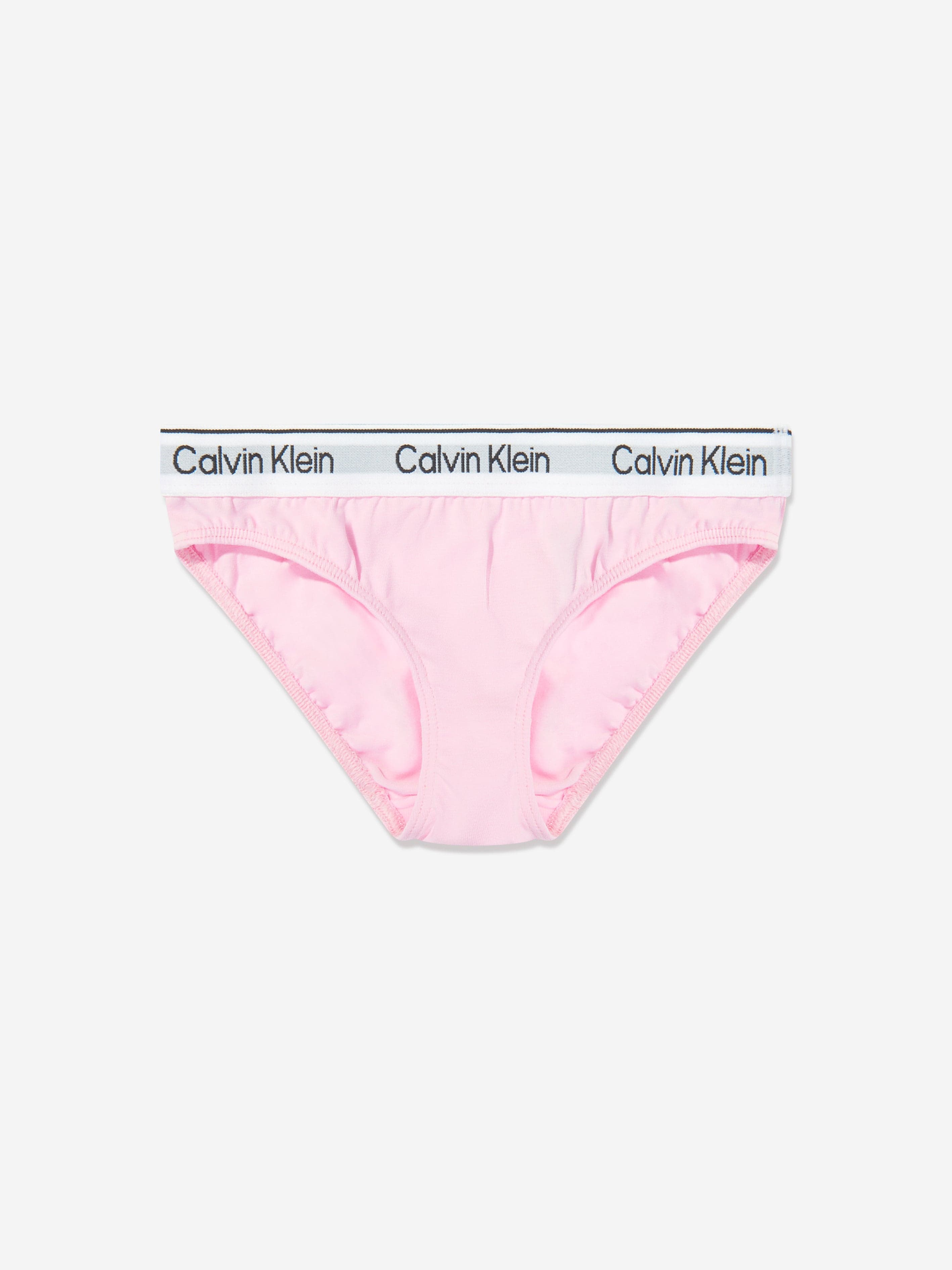 Calvin Klein Girls 2 Pack Bikini Knickers Set in Multicolour