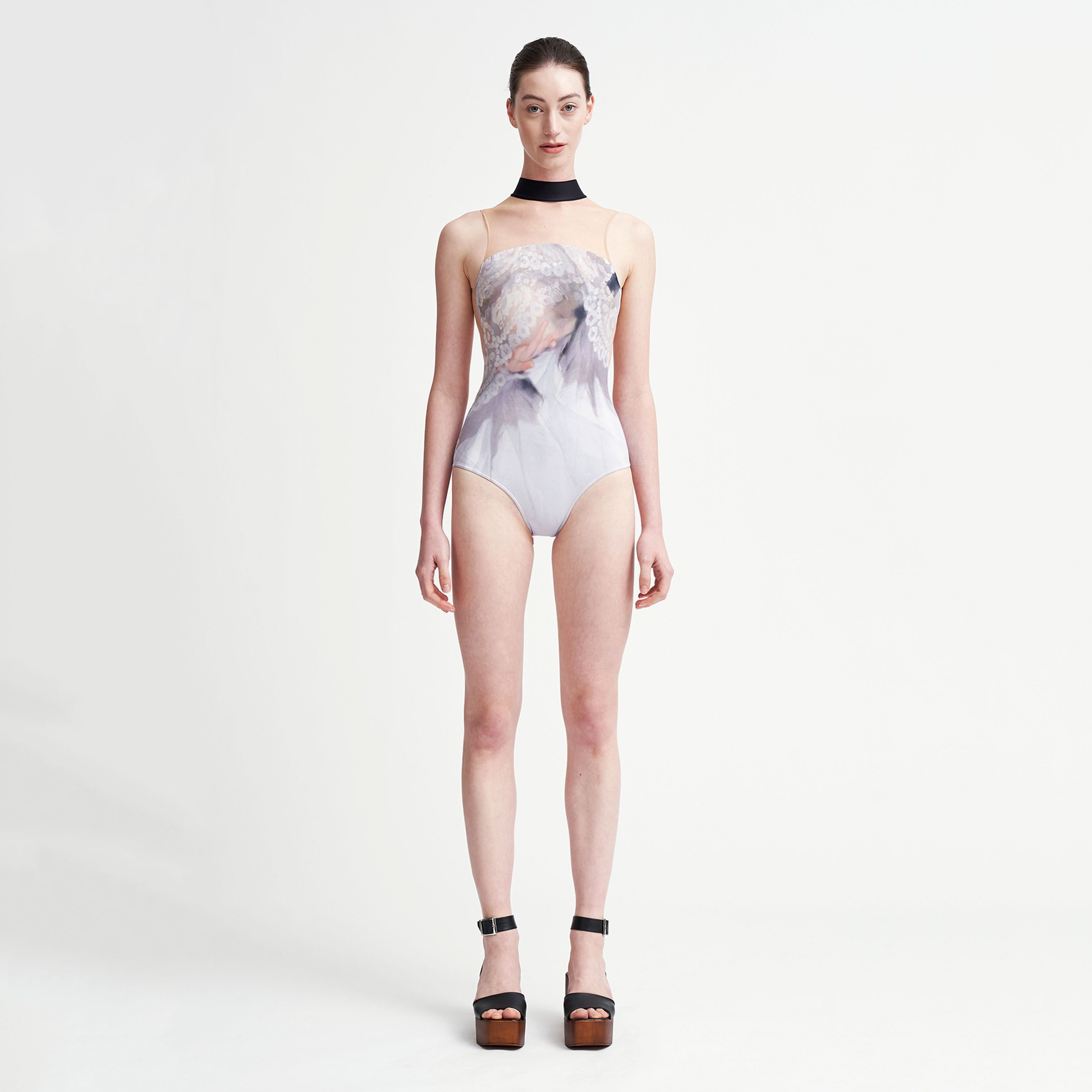 Girls Light Grey Ballet Onesies
