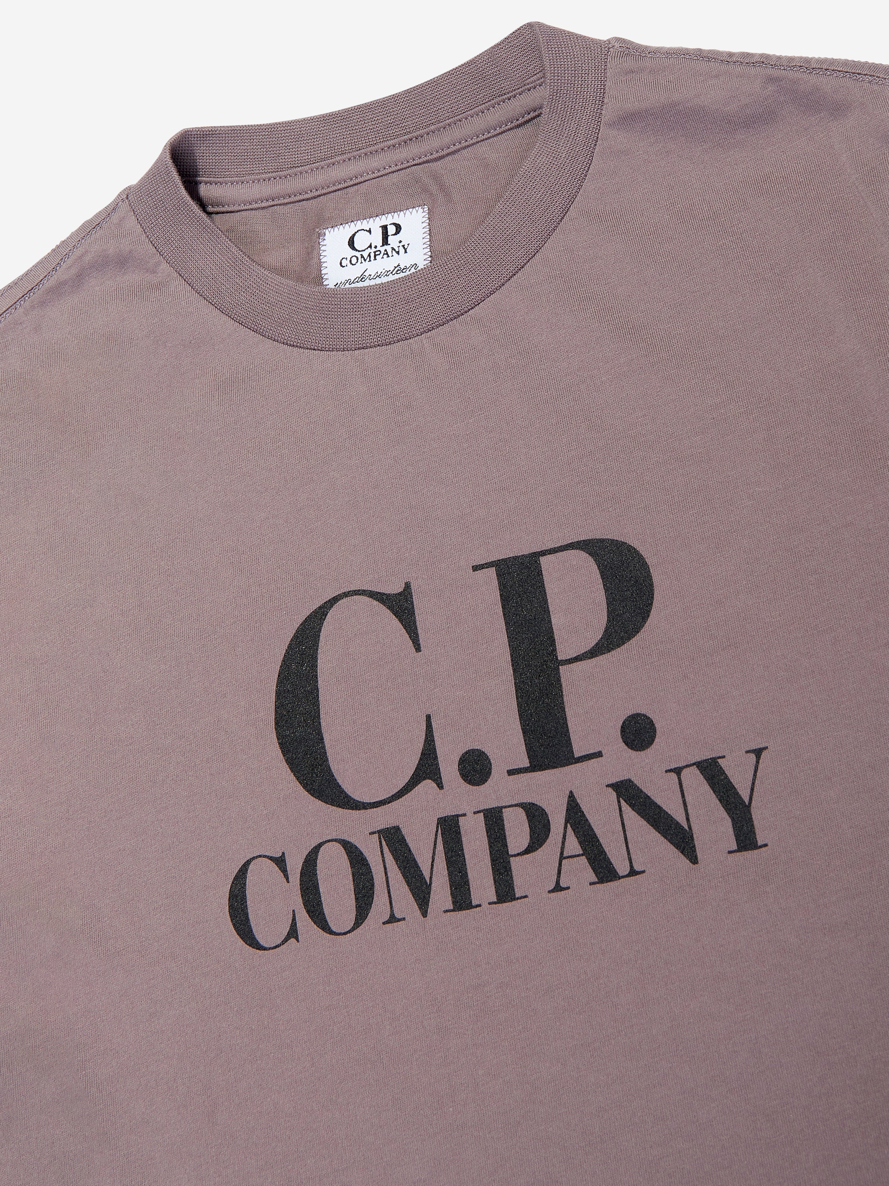 C.P. Company Boys Logo T-Shirt in Purple