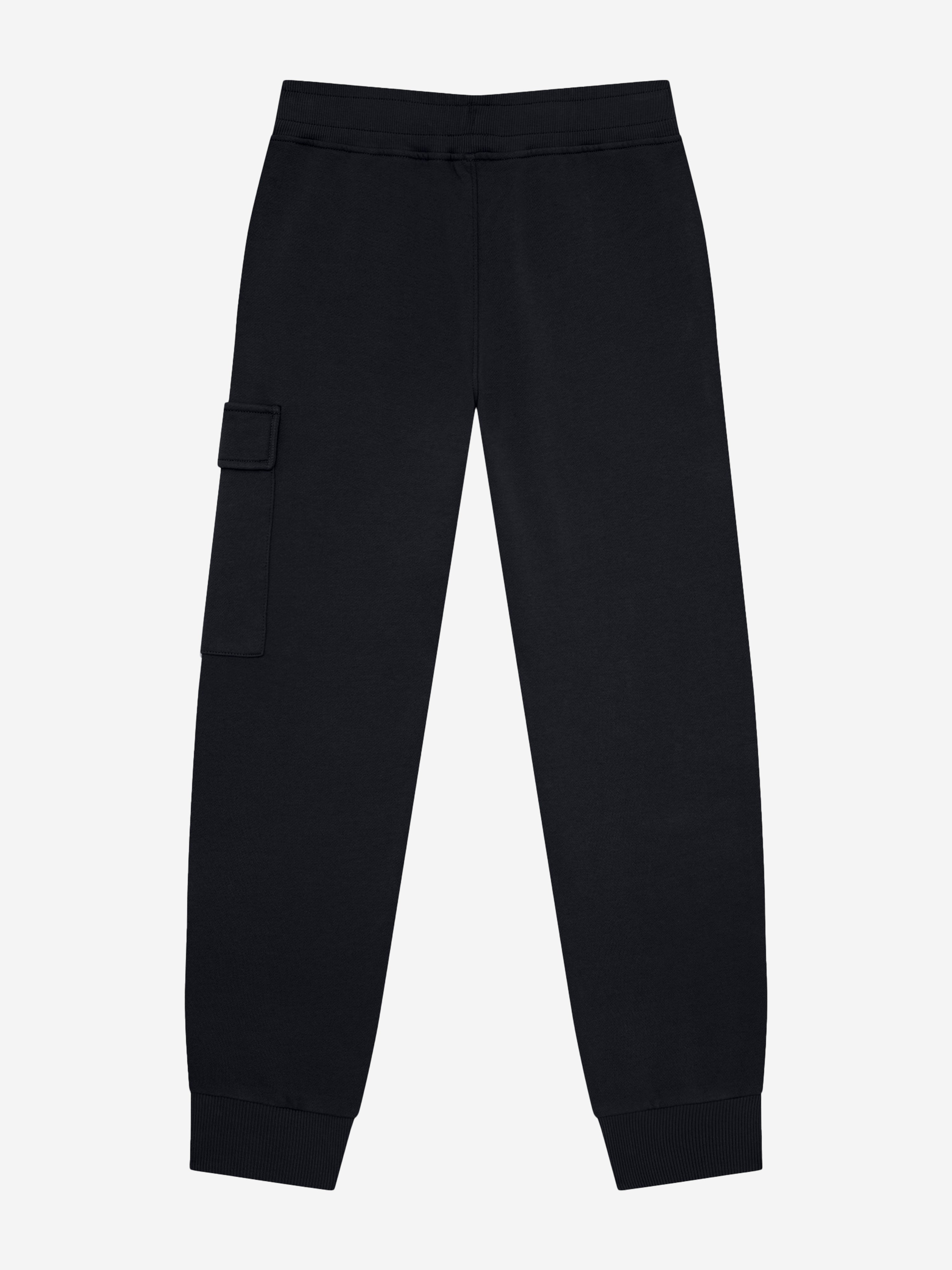 C.P. Company Boys Cargo Joggers in Black