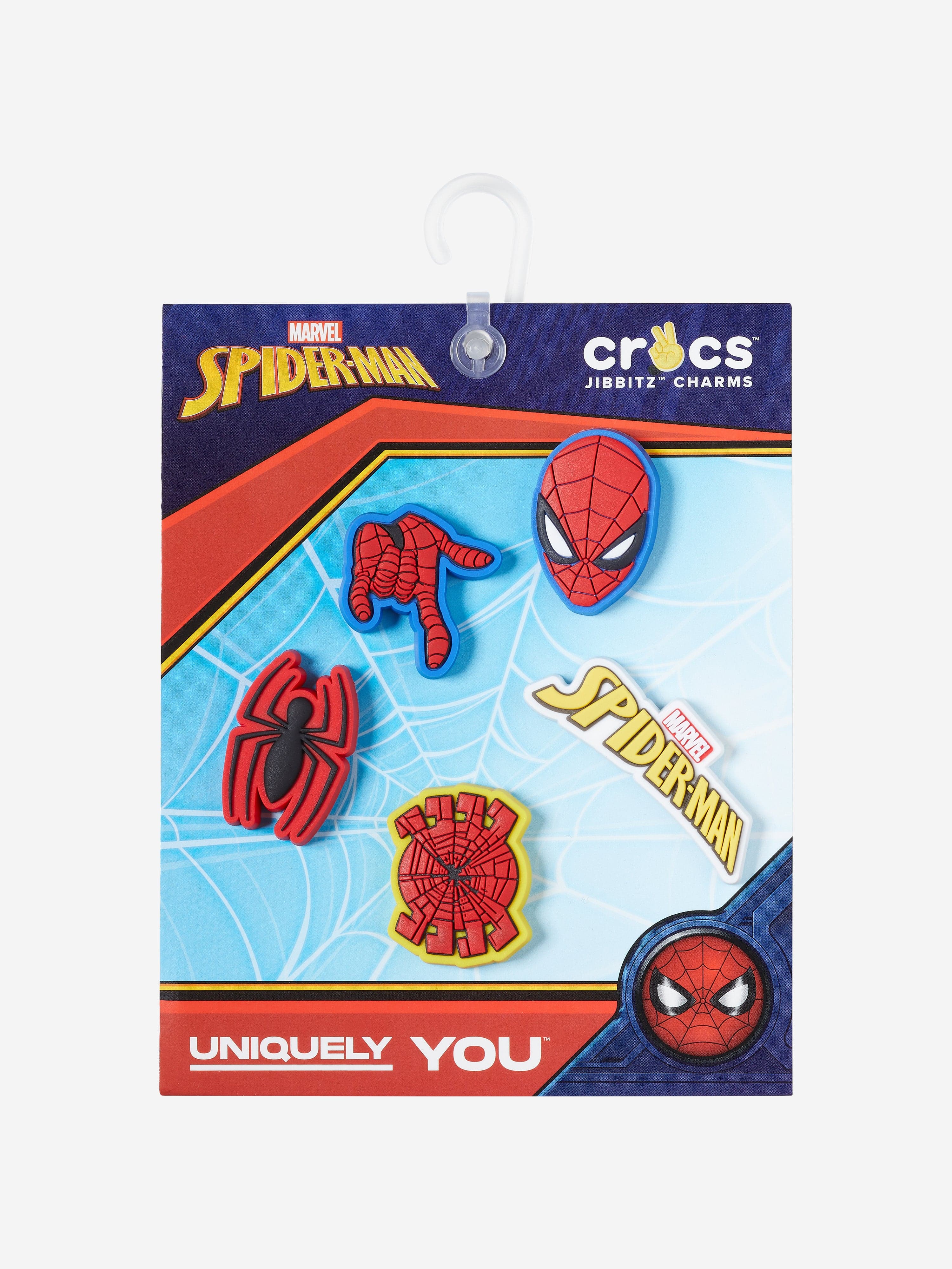 Kids Spider Man Jibbitz™ Charm 5 Pack in Multicolour