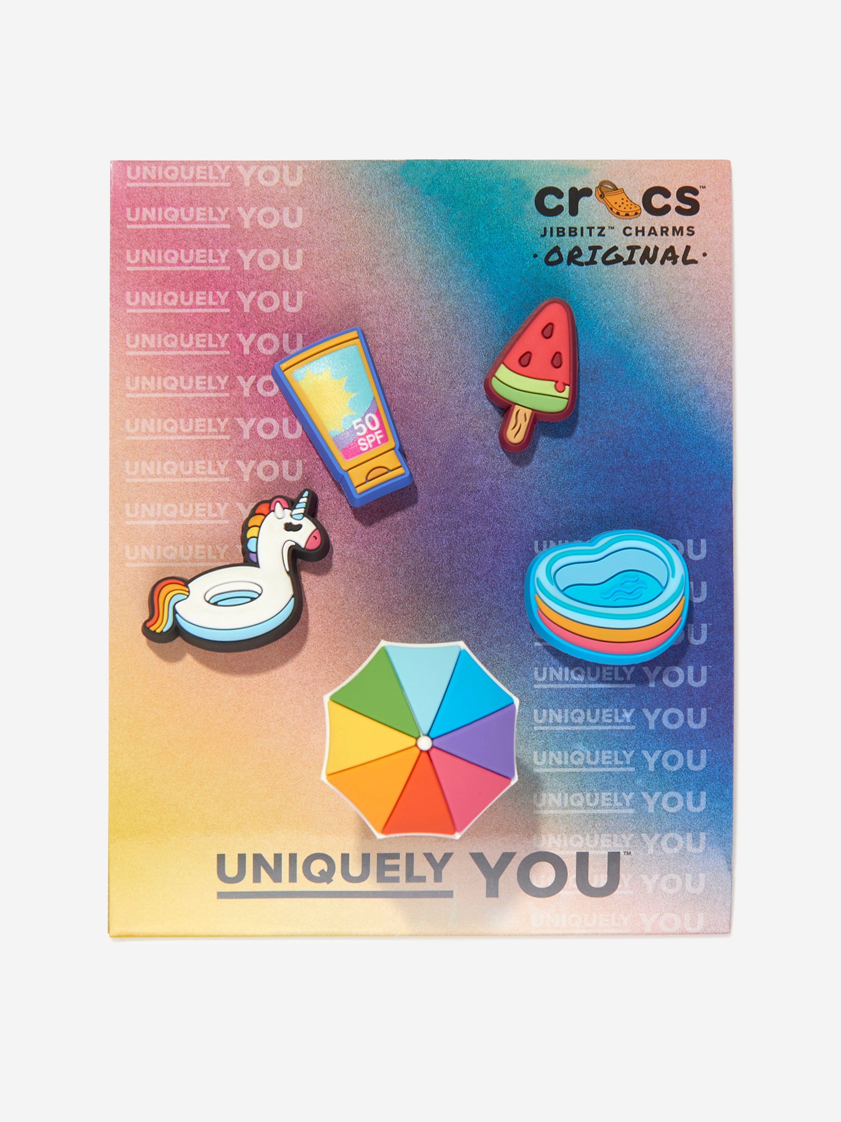 Crocs Girls Summer 4EVER Jibbitz™ Charm 5 Pack in Multicolour