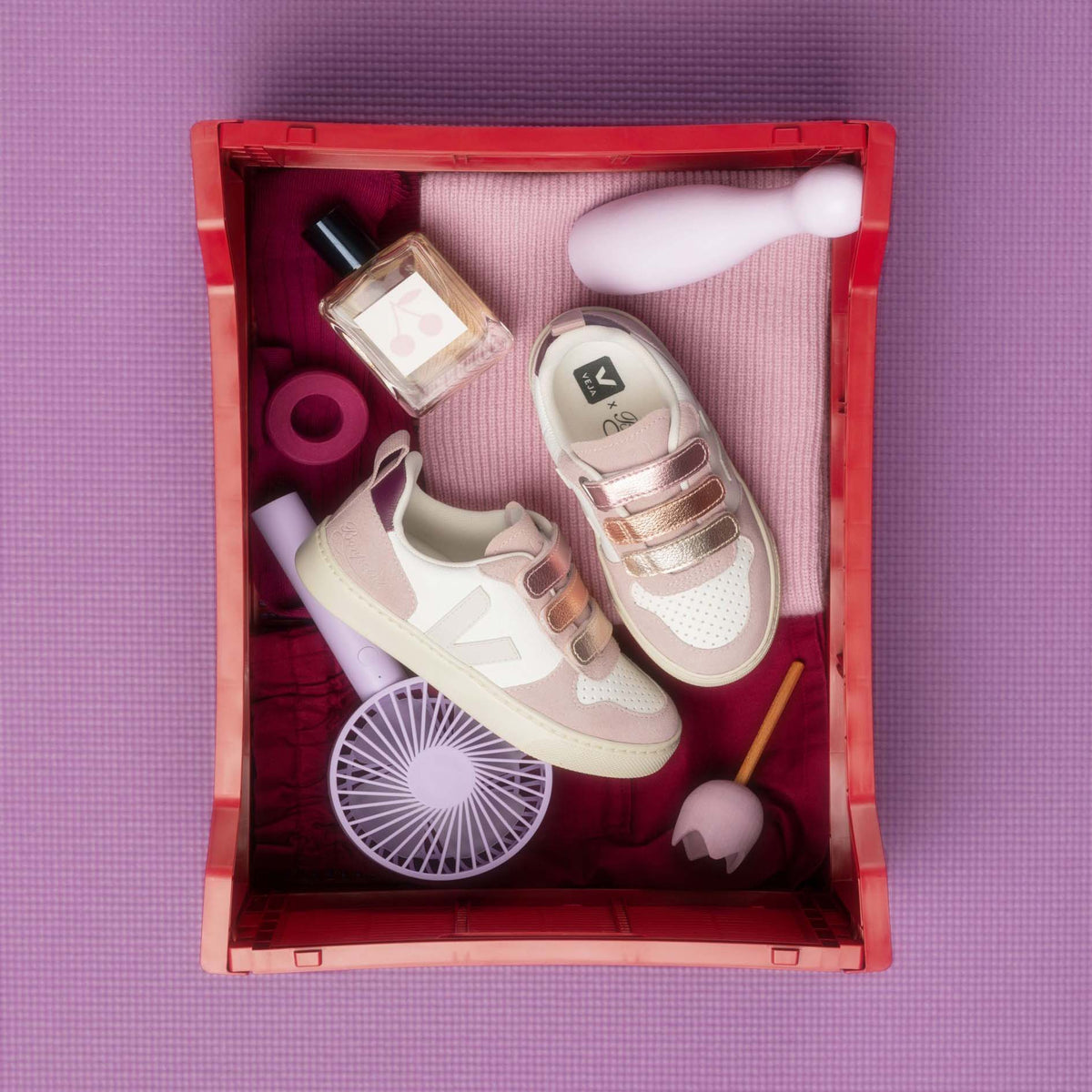 Chaussures Velcro Multicolores « SMALL V-10 » Garçon & Fille