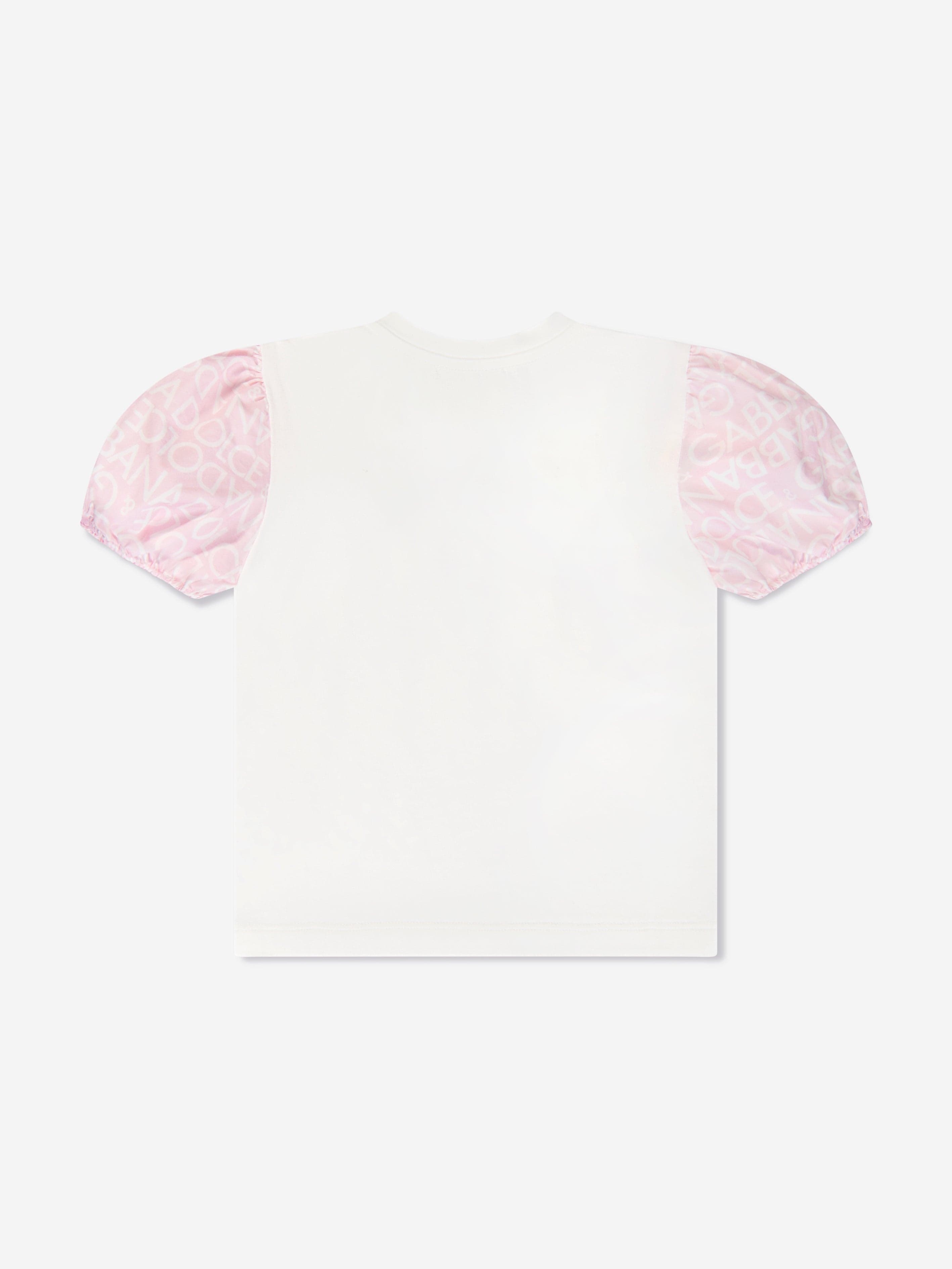Dolce & Gabbana Baby Girls Leopard Cub T-Shirt in White