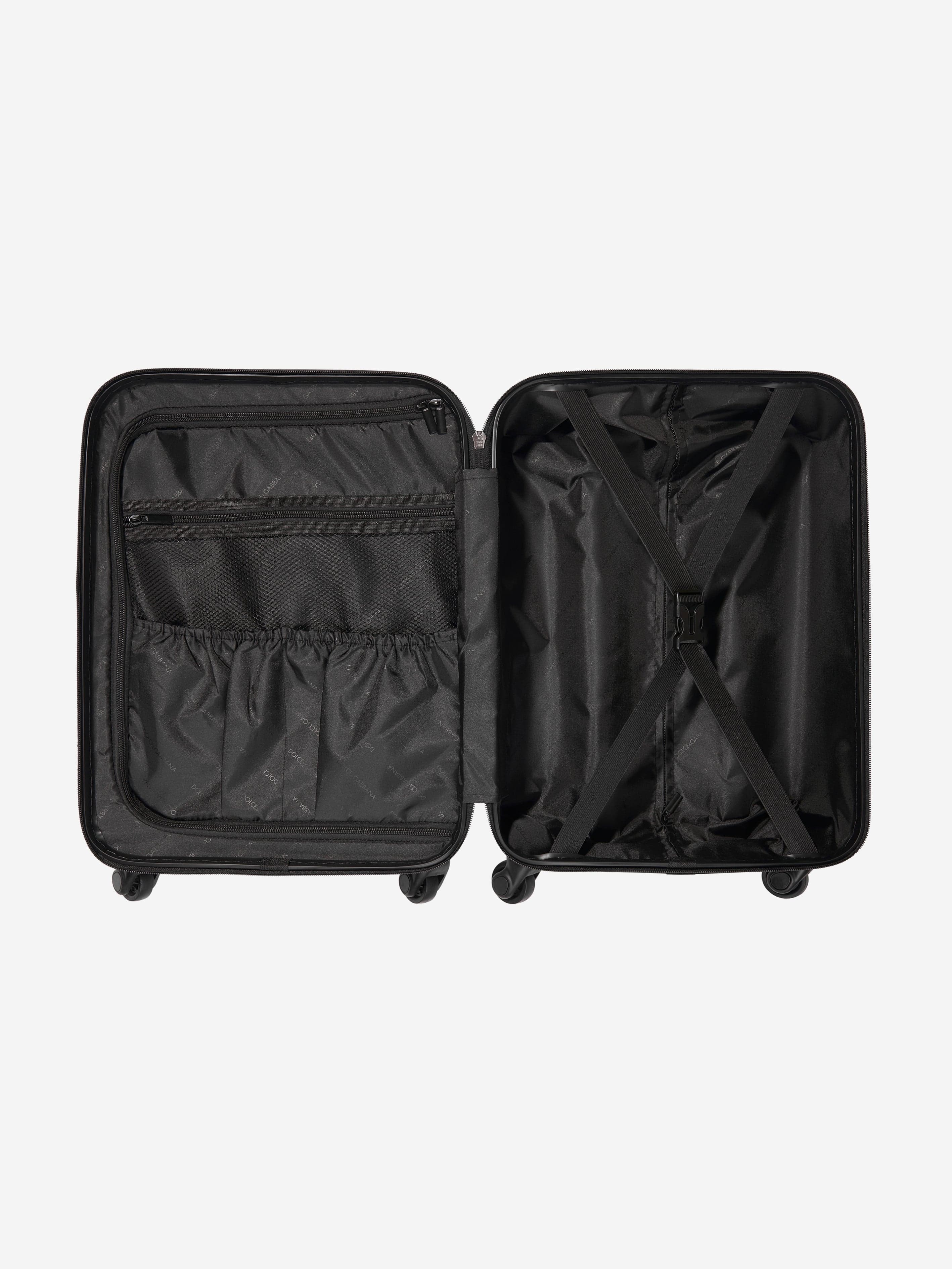 Dolce & Gabbana Boys Four Wheel Suitcase in Black (50cm)