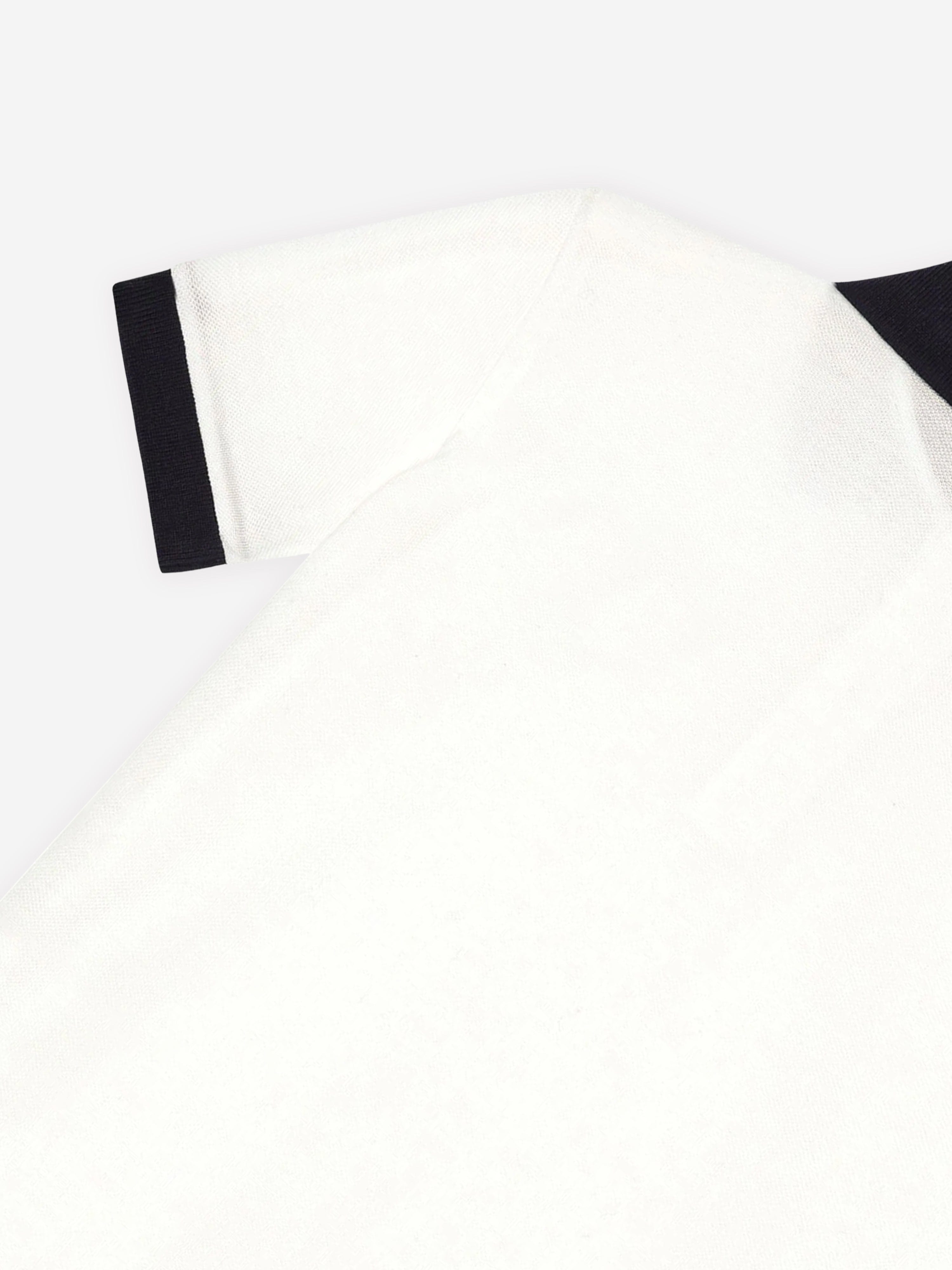 Dolce & Gabbana Boys Embroidered Logo Polo Shirt in White