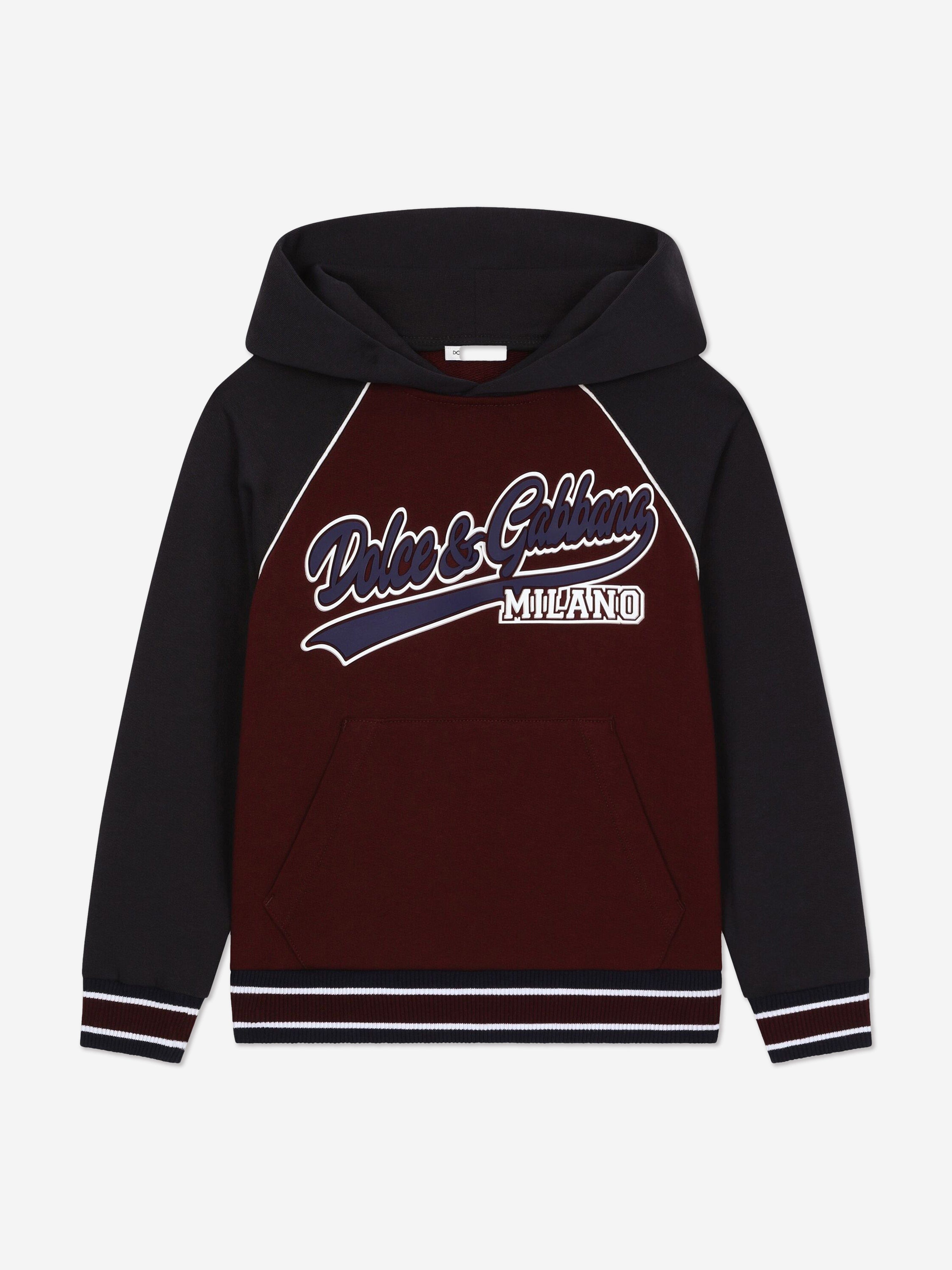 Dolce & Gabbana Boys Logo Hoodie in Multicolour