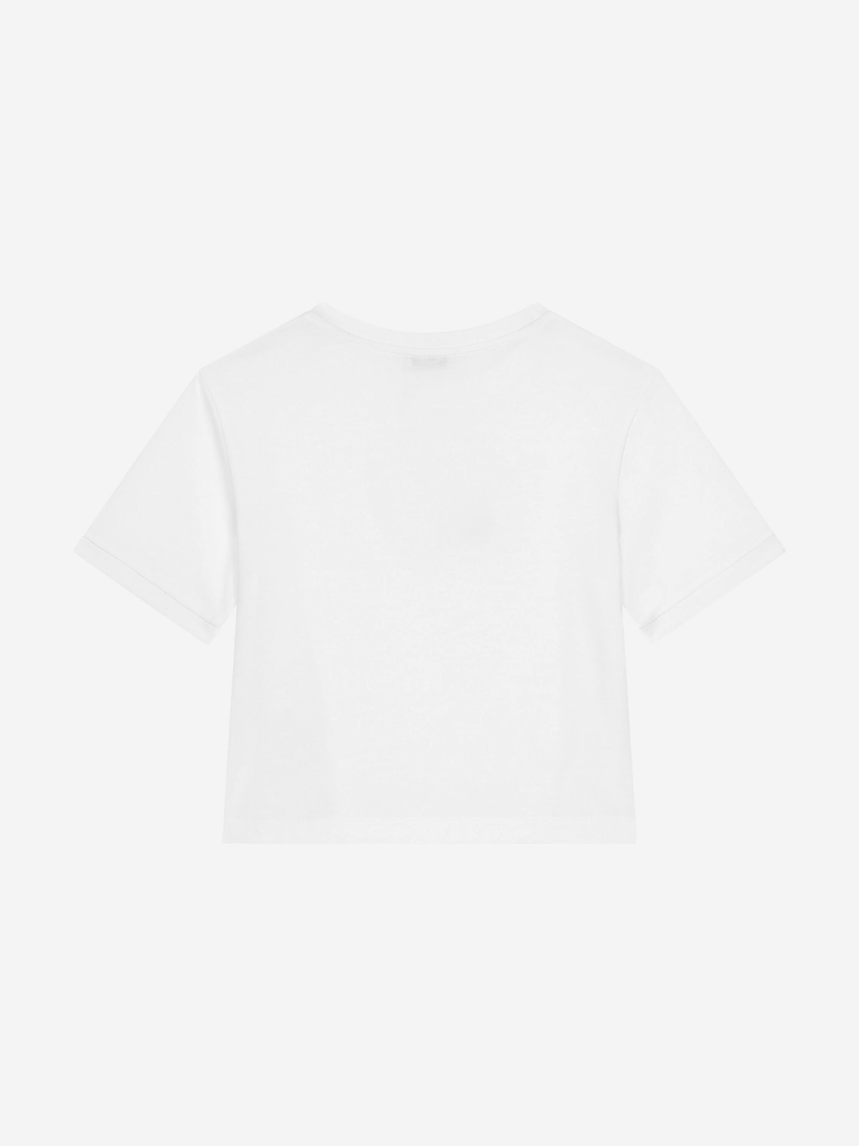 Dolce & Gabbana Girls Maiolica Logo T-Shirt in White