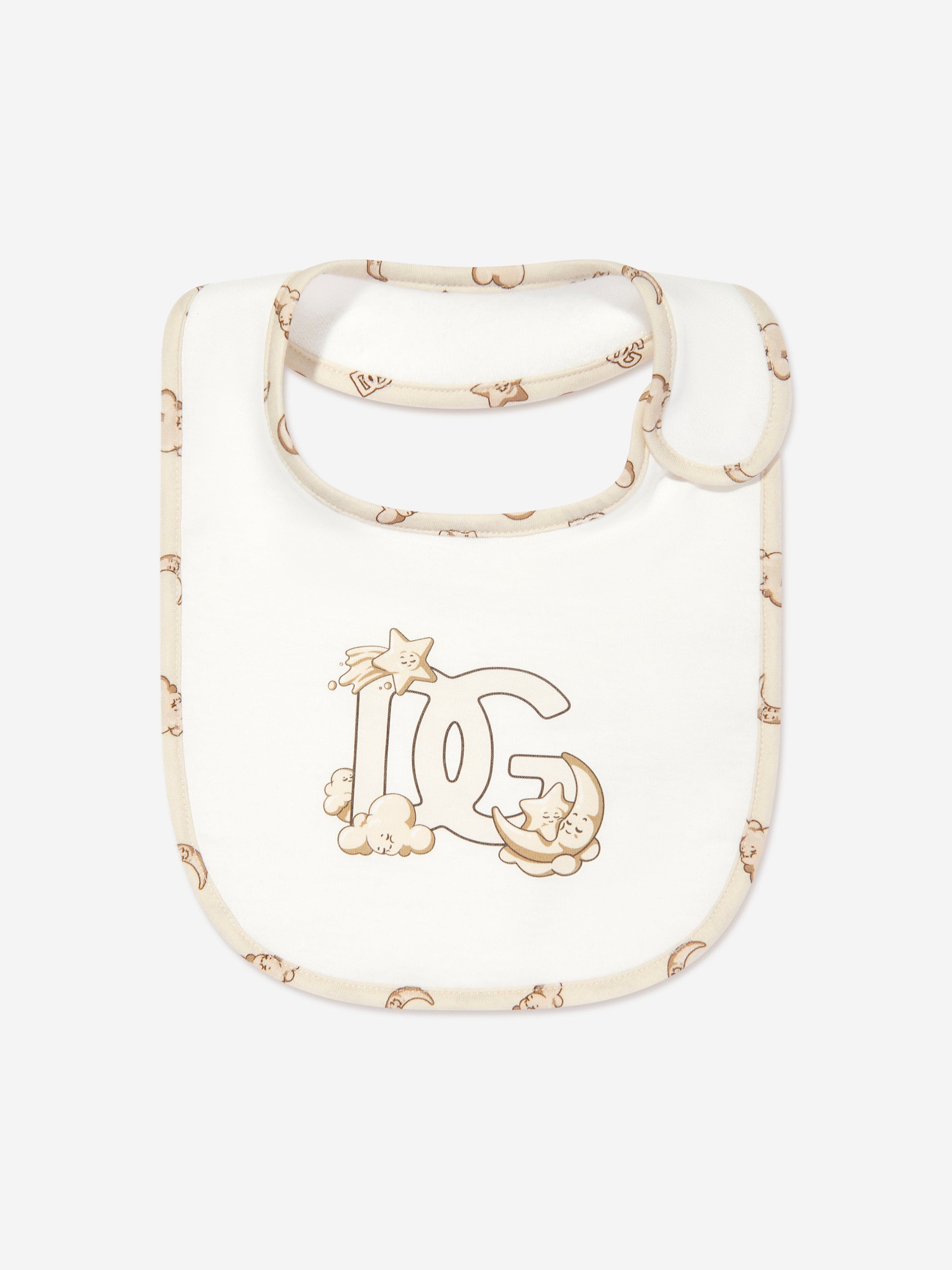 Dolce & Gabbana Baby Logo Babygrow Gift Set in Beige